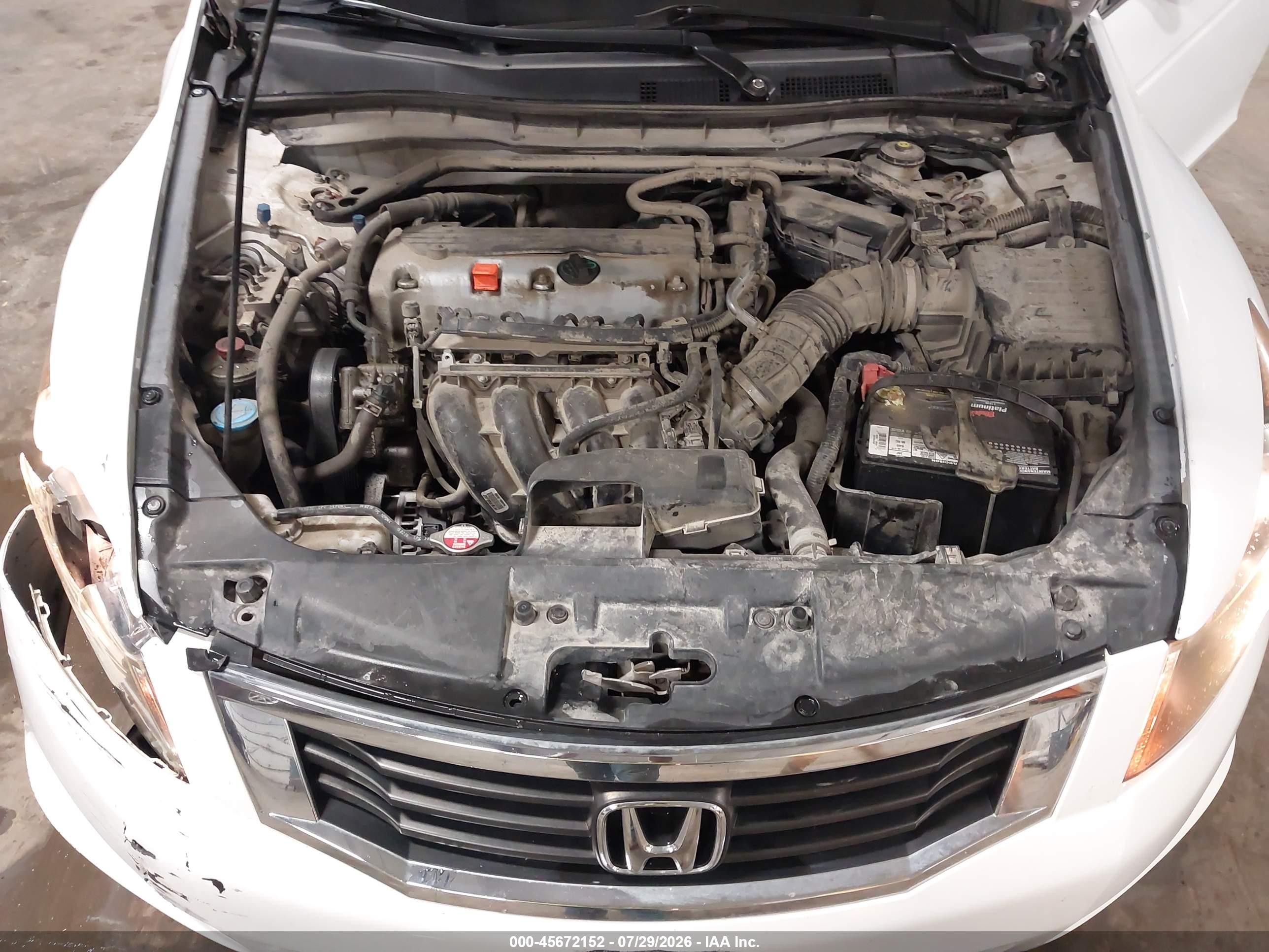 2010 Honda Accord 2.4 Ex-l White vin: 1HGCP2F89AA128865