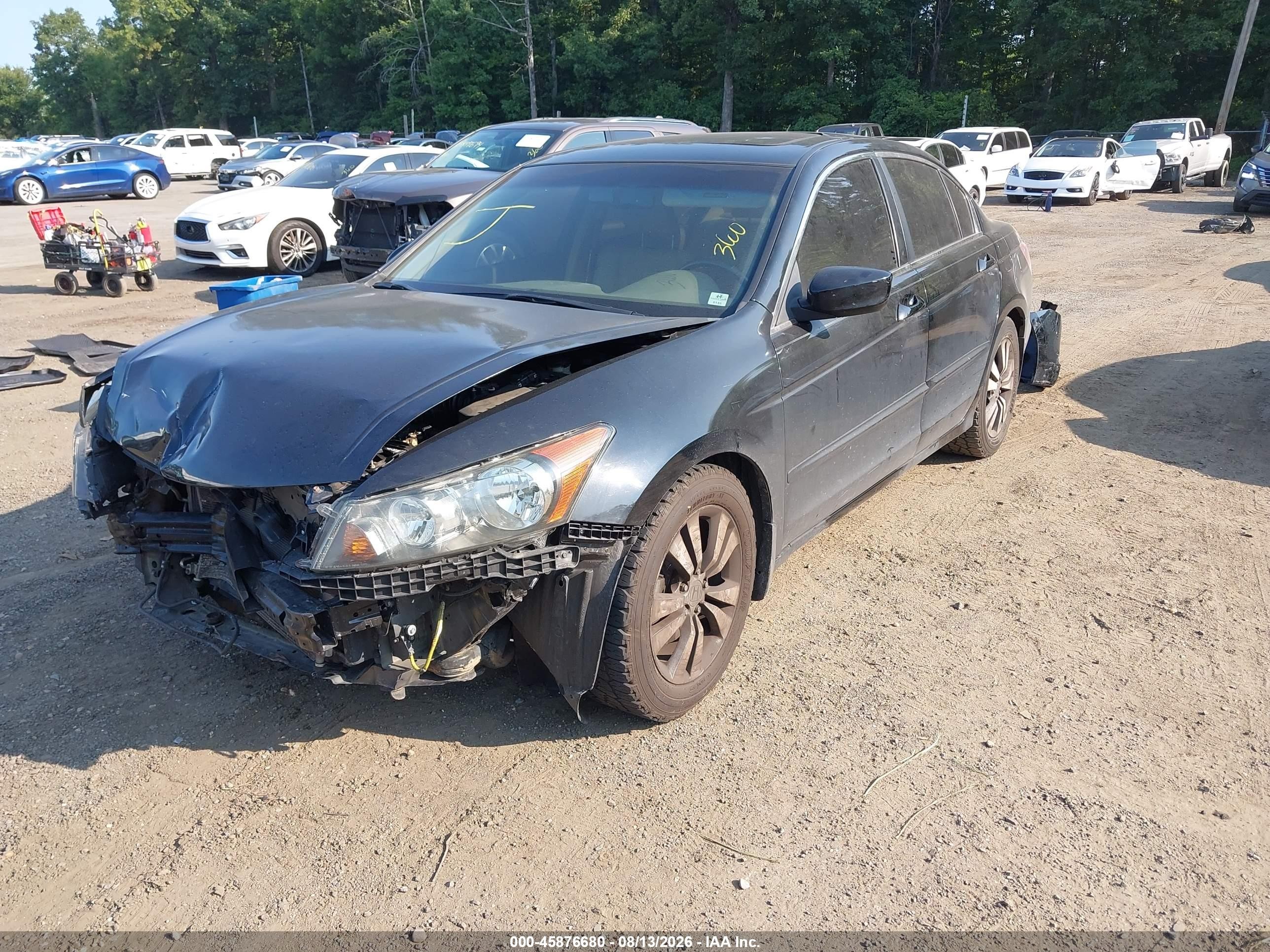 2010 Honda Accord 2.4 Ex-l Black vin: 1HGCP2F89AA177189