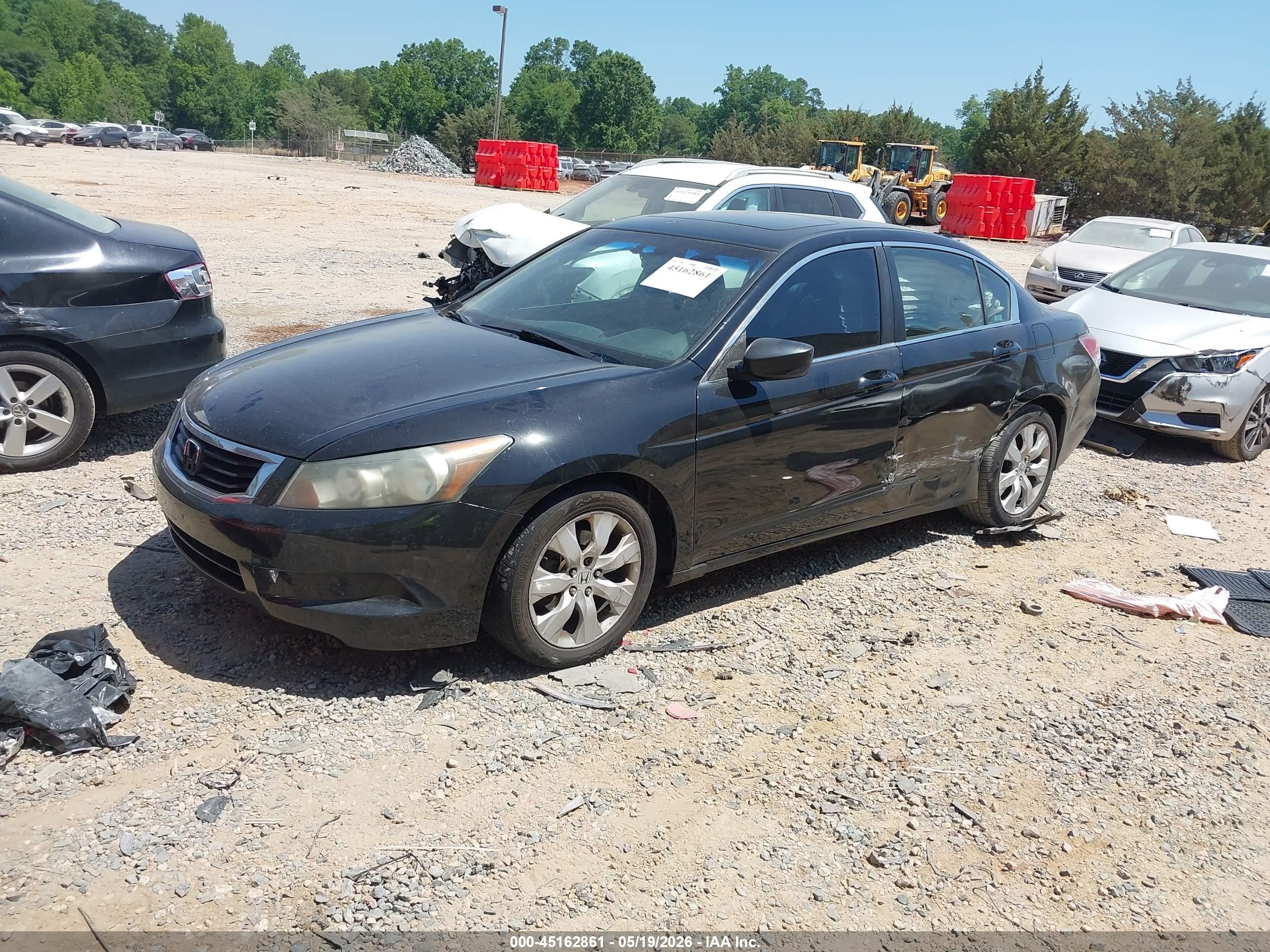 2010 Honda Accord 2.4 Ex-l Black vin: 1HGCP2F89AA177886