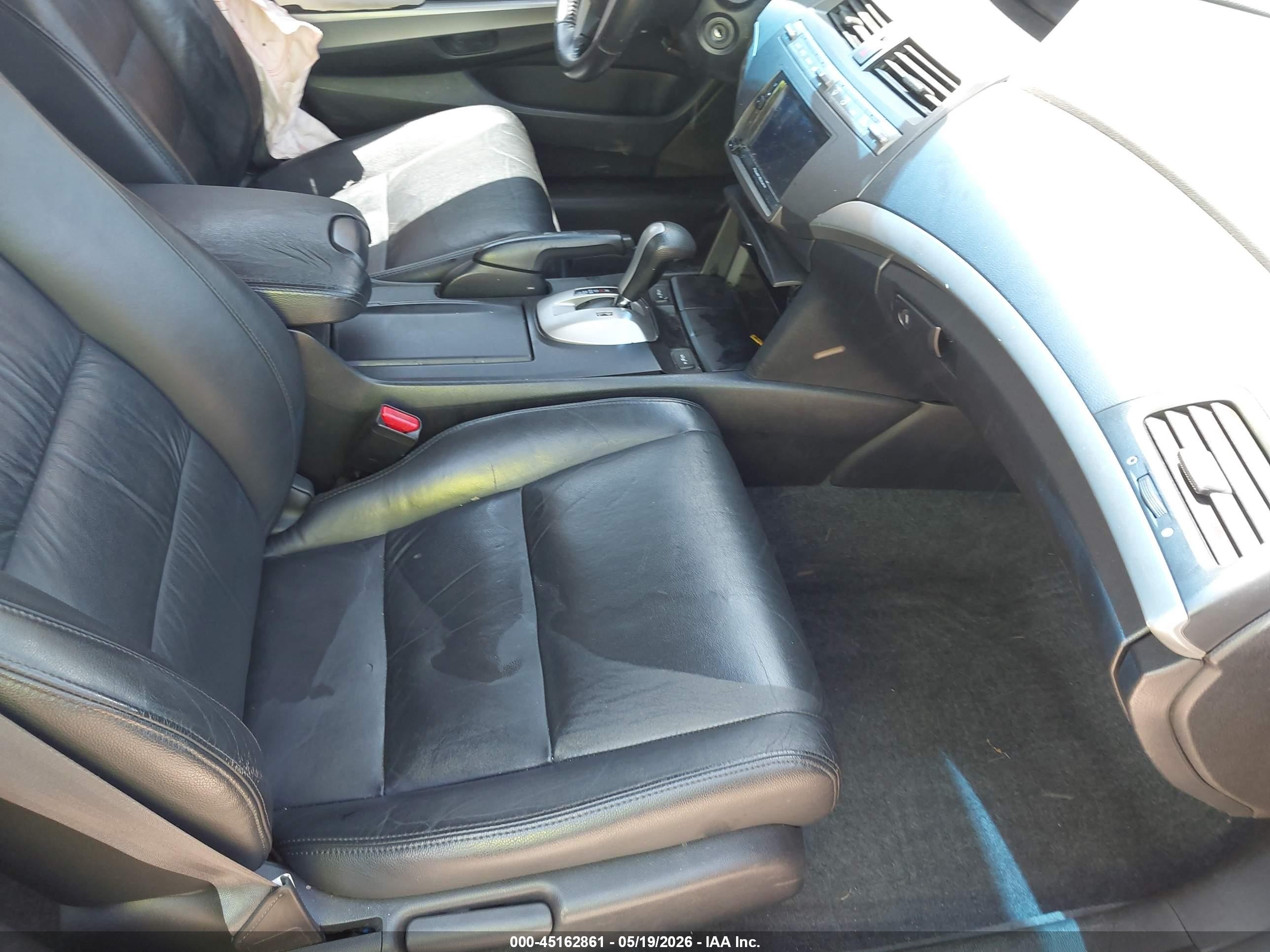 2010 Honda Accord 2.4 Ex-l Black vin: 1HGCP2F89AA177886