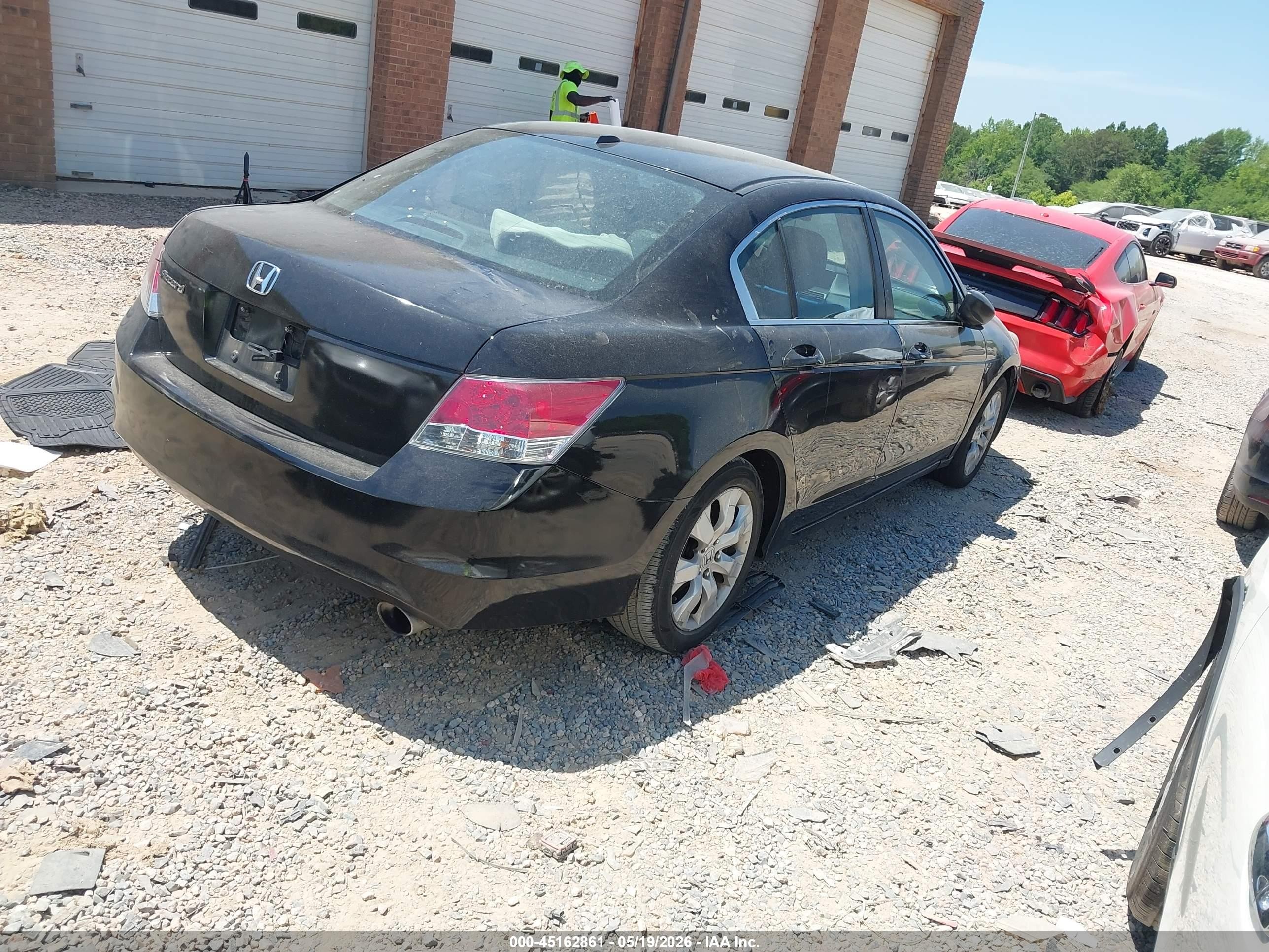 2010 Honda Accord 2.4 Ex-l Black vin: 1HGCP2F89AA177886