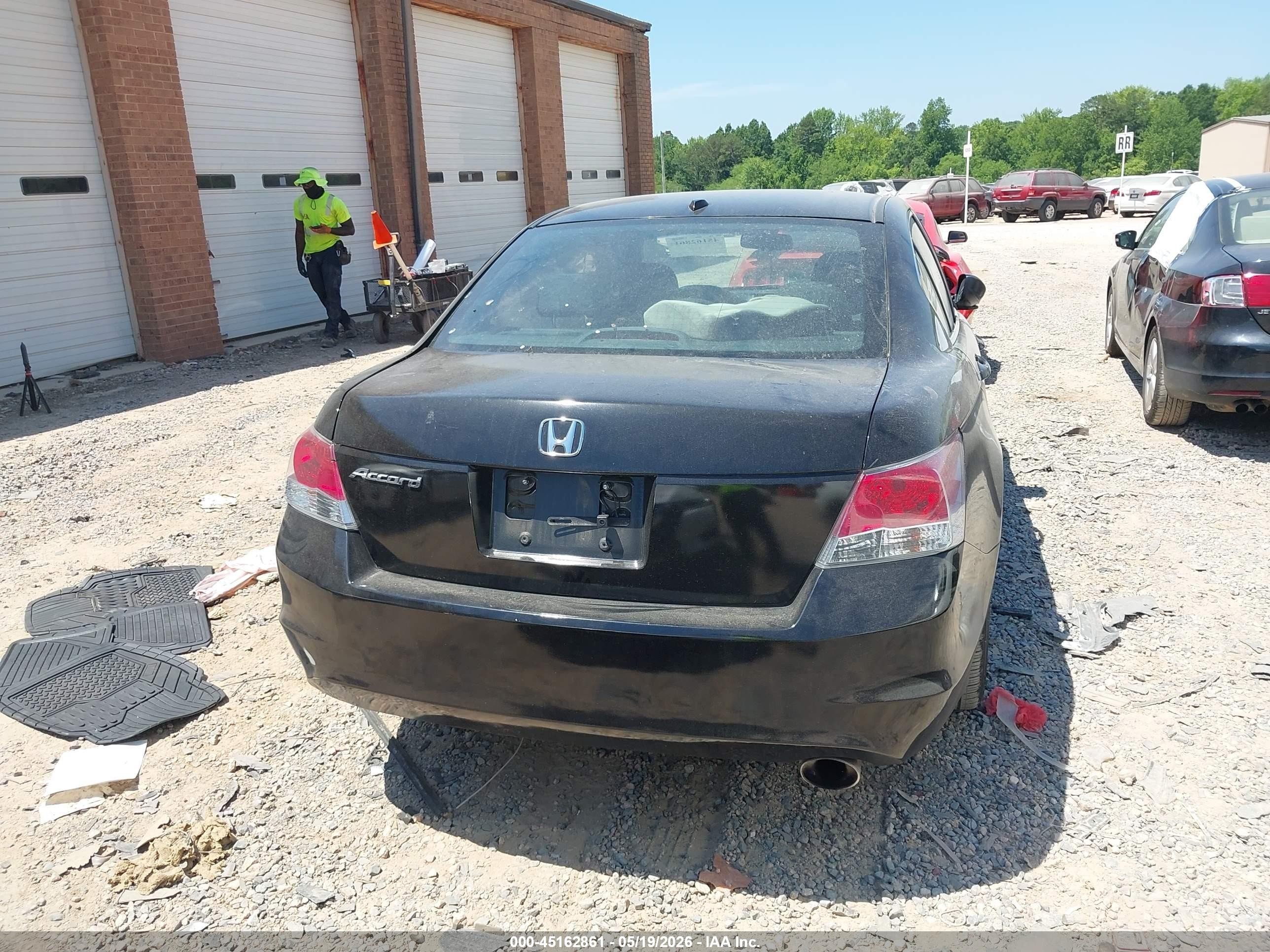 2010 Honda Accord 2.4 Ex-l Black vin: 1HGCP2F89AA177886