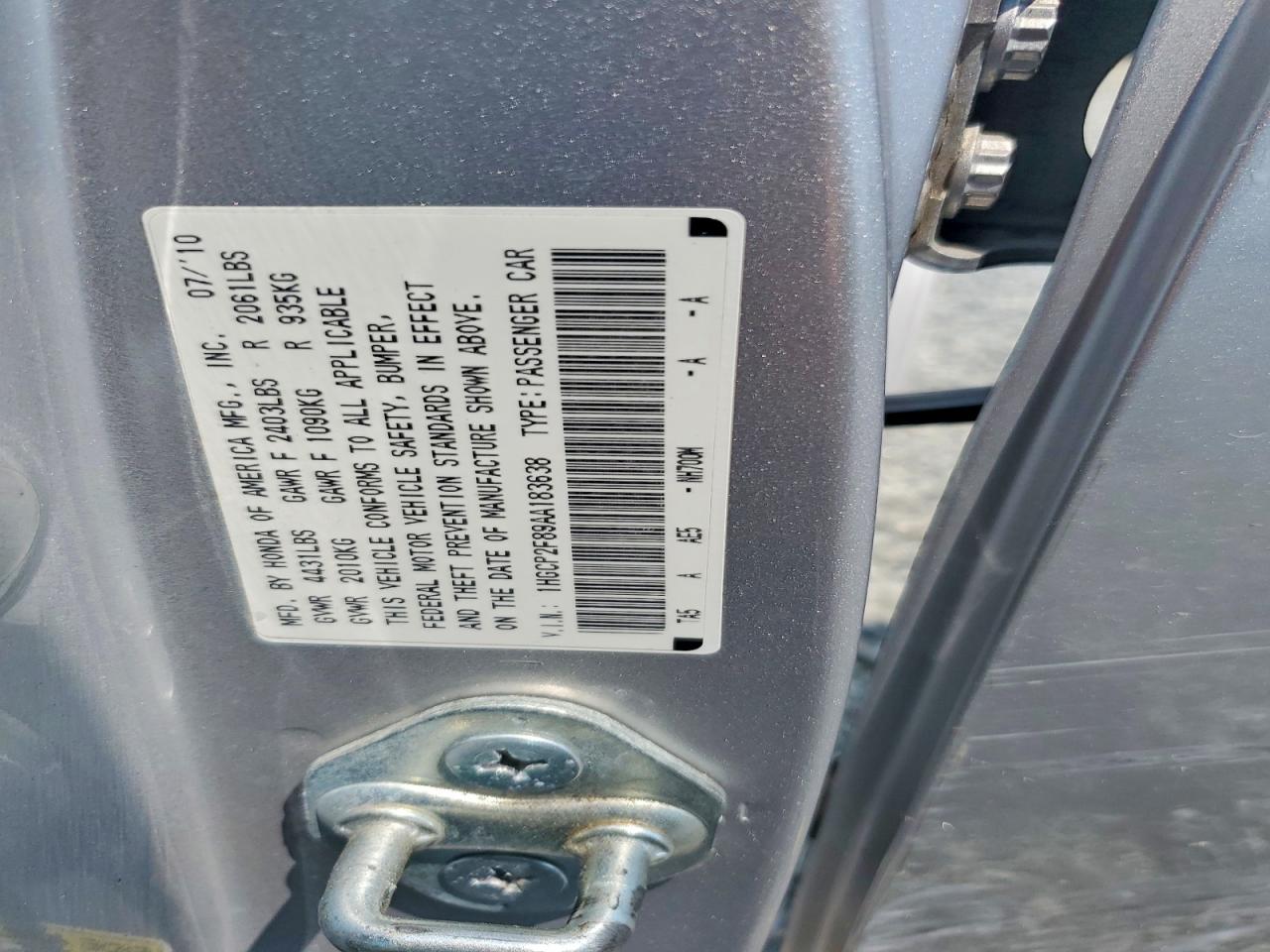 2010 Honda Accord Exl Silver vin: 1HGCP2F89AA183638