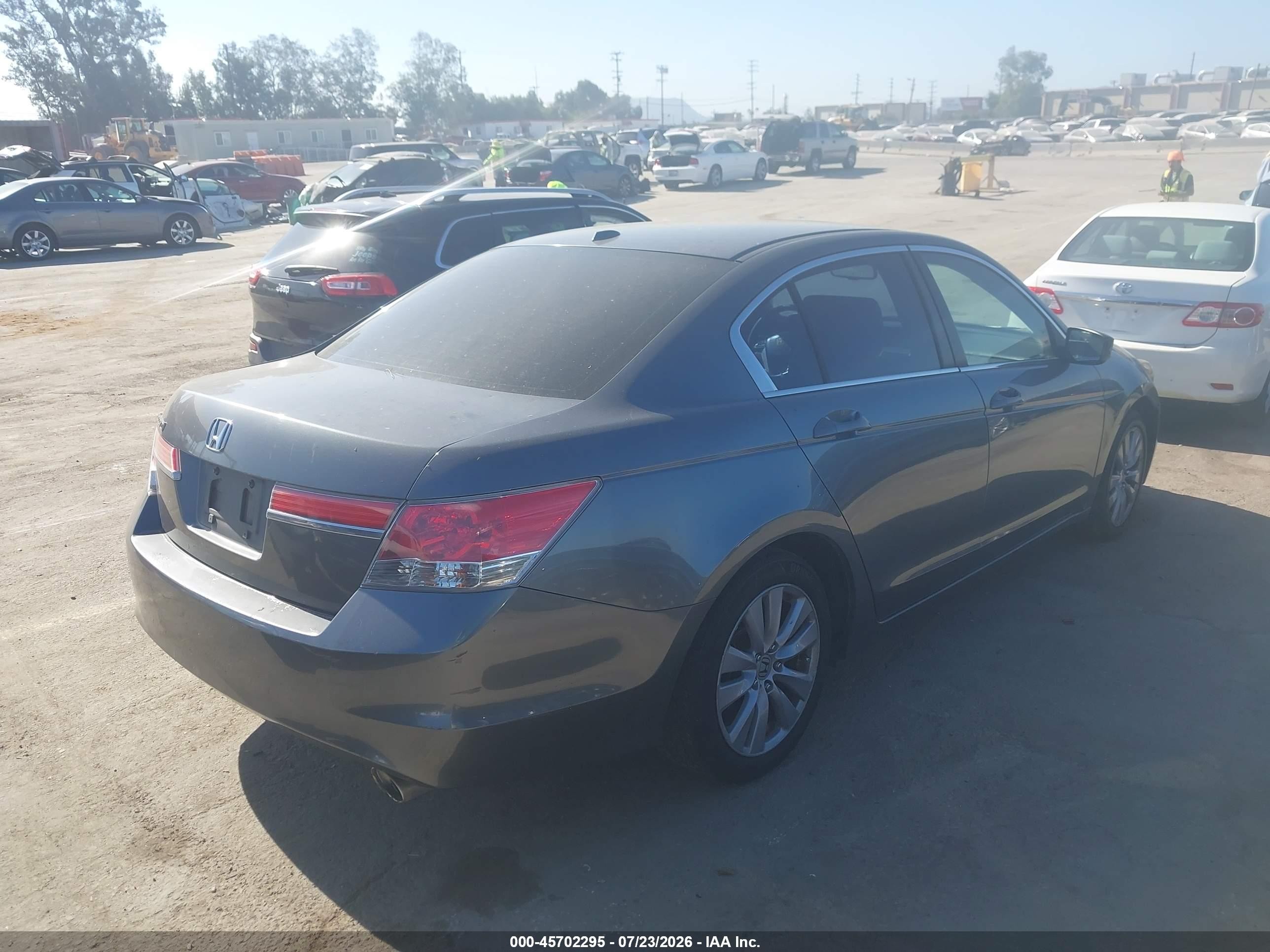 2011 Honda Accord 2.4 Ex-l Gray vin: 1HGCP2F89BA013796