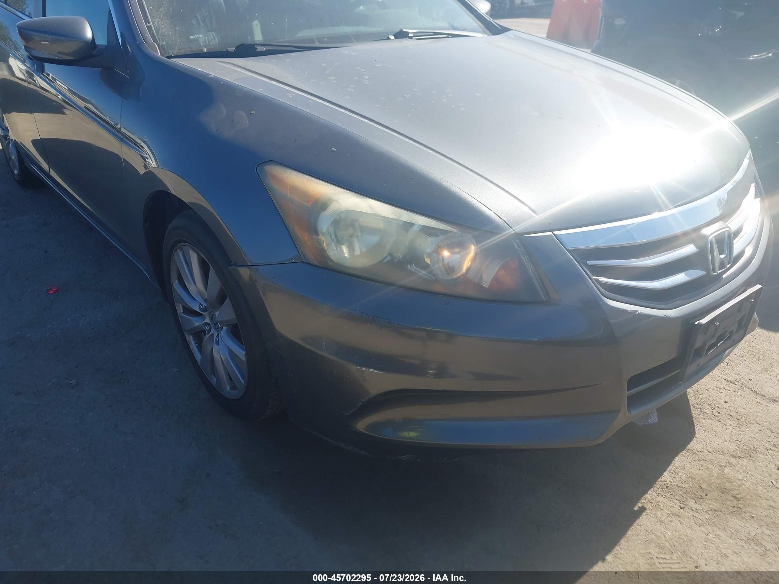 2011 Honda Accord 2.4 Ex-l Gray vin: 1HGCP2F89BA013796