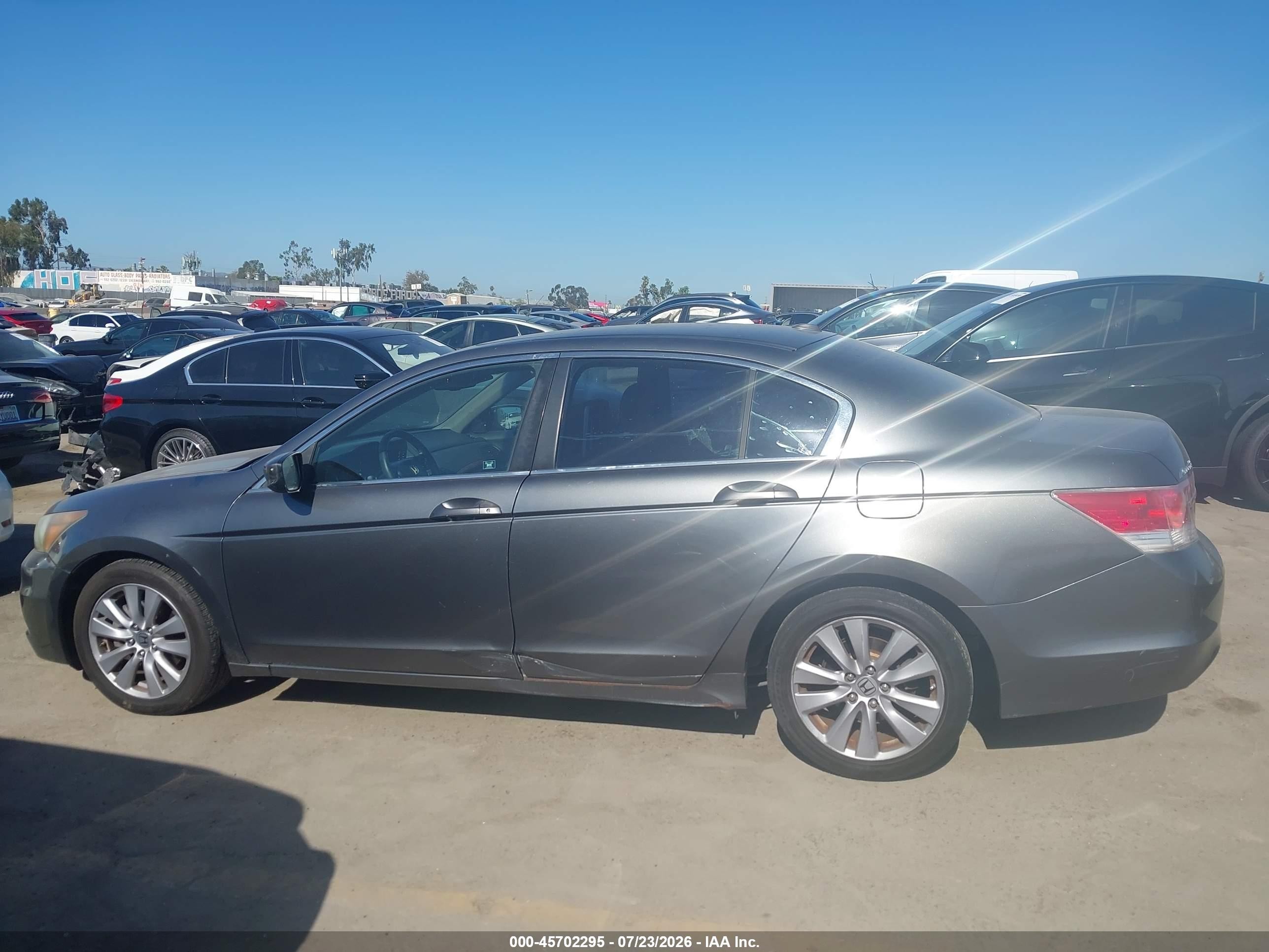 2011 Honda Accord 2.4 Ex-l Gray vin: 1HGCP2F89BA013796