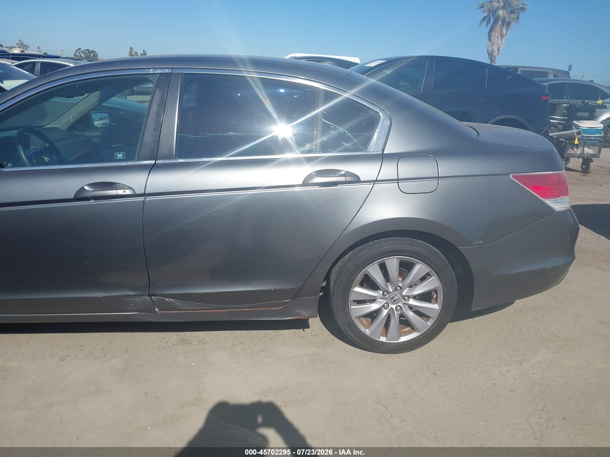 2011 Honda Accord 2.4 Ex-l Gray vin: 1HGCP2F89BA013796