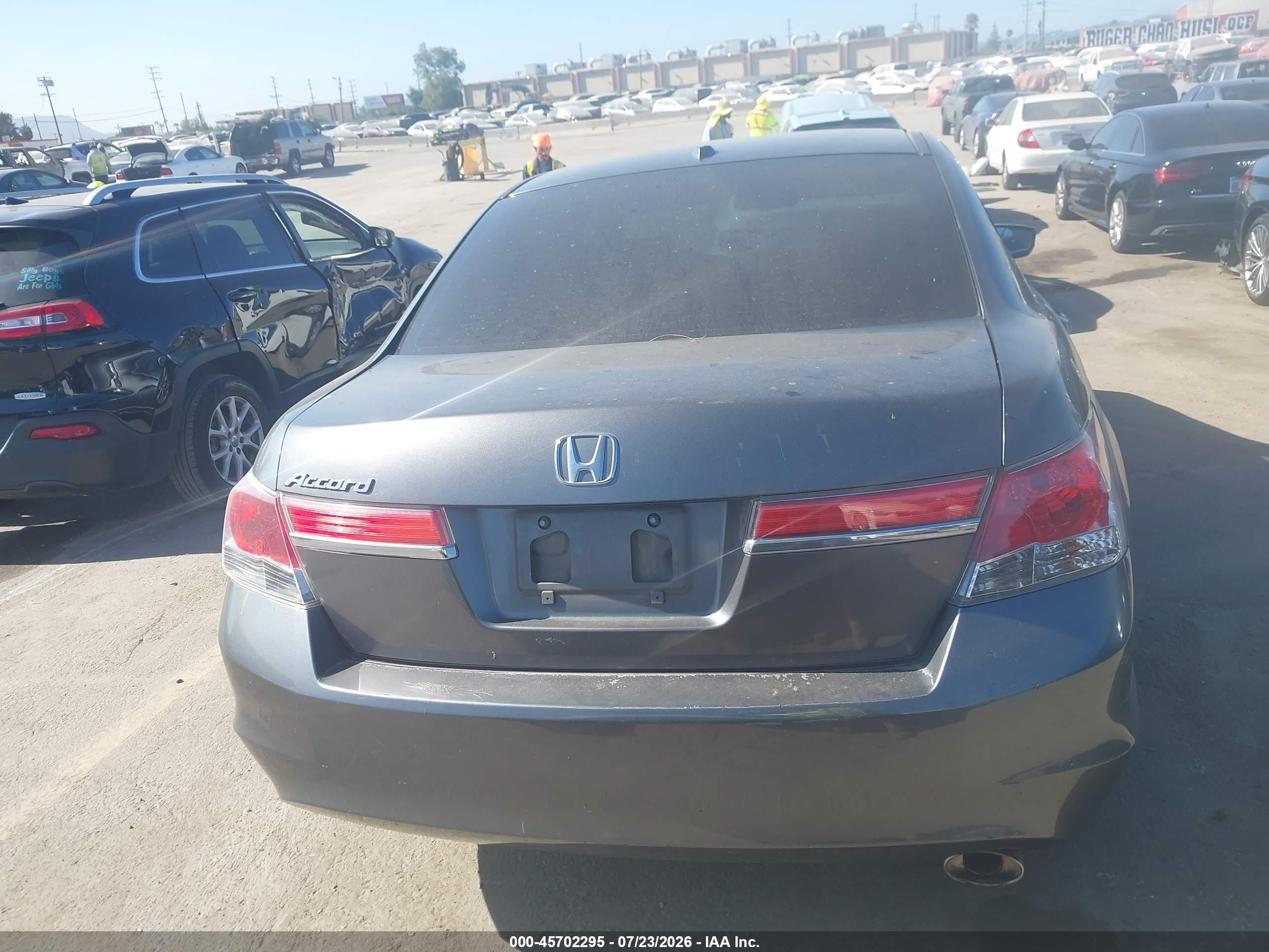 2011 Honda Accord 2.4 Ex-l Gray vin: 1HGCP2F89BA013796