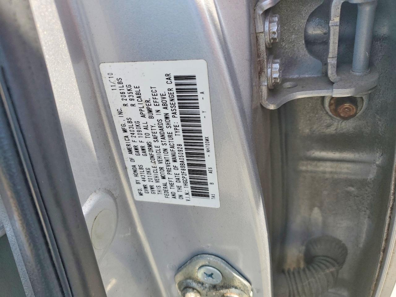 2011 Honda Accord Exl Silver vin: 1HGCP2F89BA050928