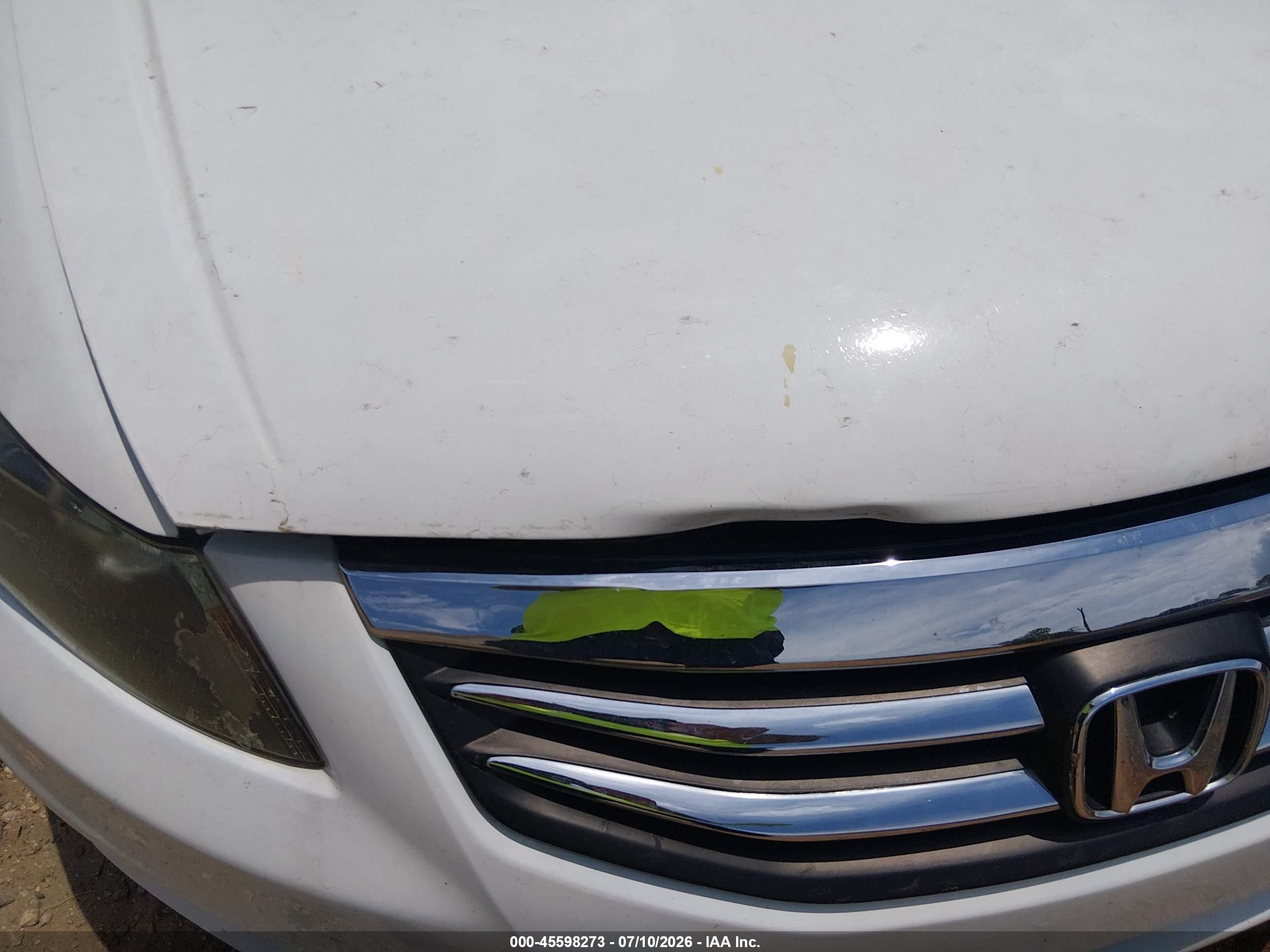 2011 Honda Accord 2.4 Ex-l White vin: 1HGCP2F89BA054123