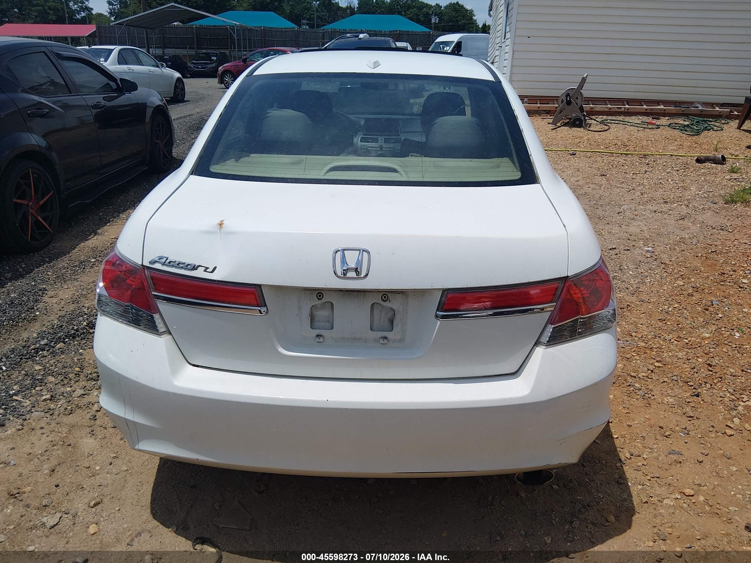 2011 Honda Accord 2.4 Ex-l White vin: 1HGCP2F89BA054123