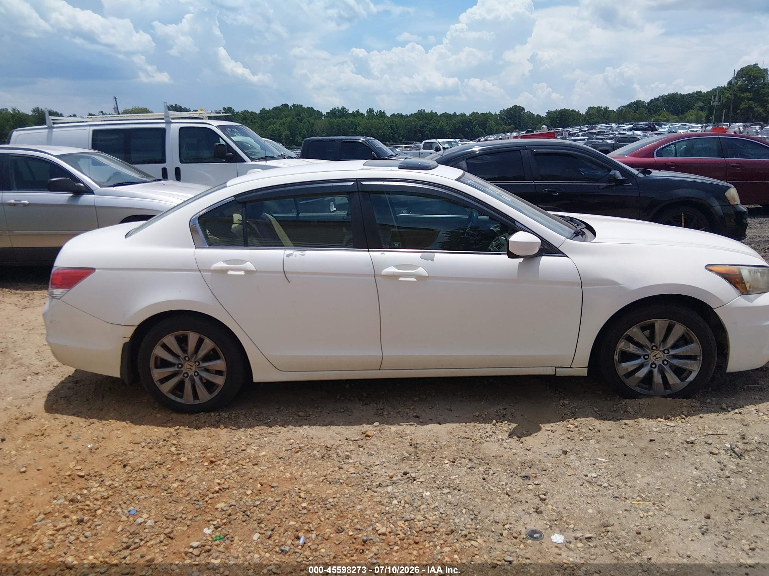 2011 Honda Accord 2.4 Ex-l White vin: 1HGCP2F89BA054123
