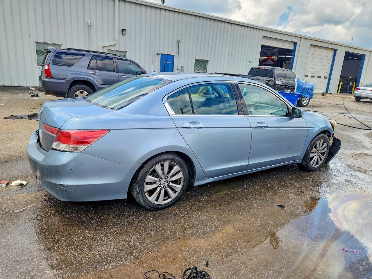2011 Honda Accord Exl Синий vin: 1HGCP2F89BA103935