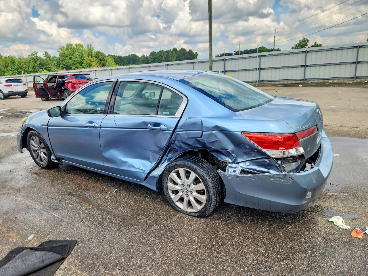 2011 Honda Accord Exl Синий vin: 1HGCP2F89BA103935