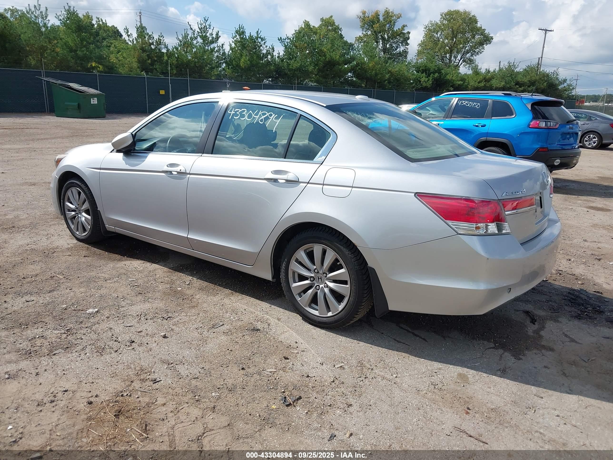 2012 Honda Accord Sdn 2.4 Ex-l/ex-l Silver vin: 1HGCP2F89CA049859