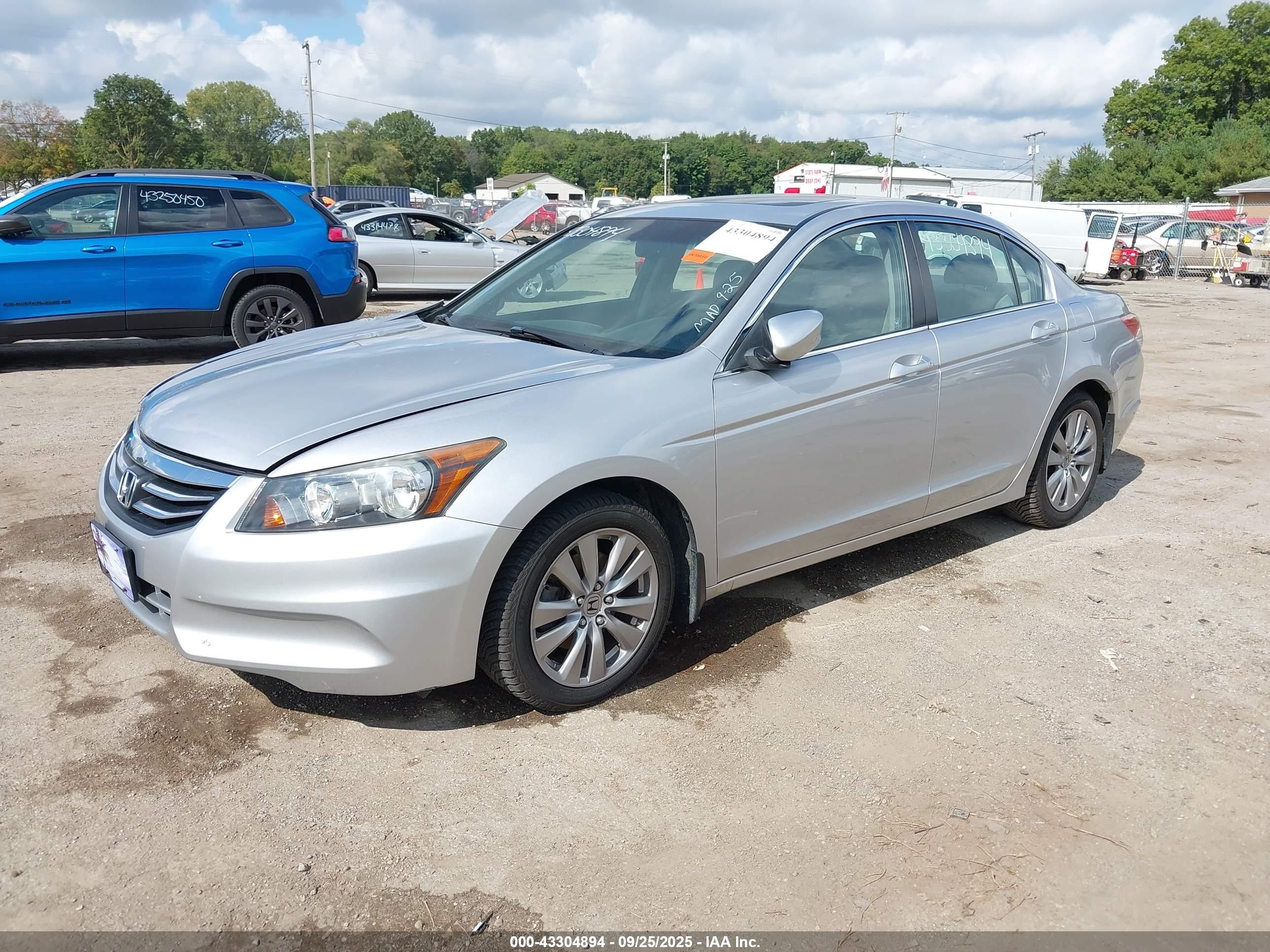 2012 Honda Accord Sdn 2.4 Ex-l/ex-l Silver vin: 1HGCP2F89CA049859