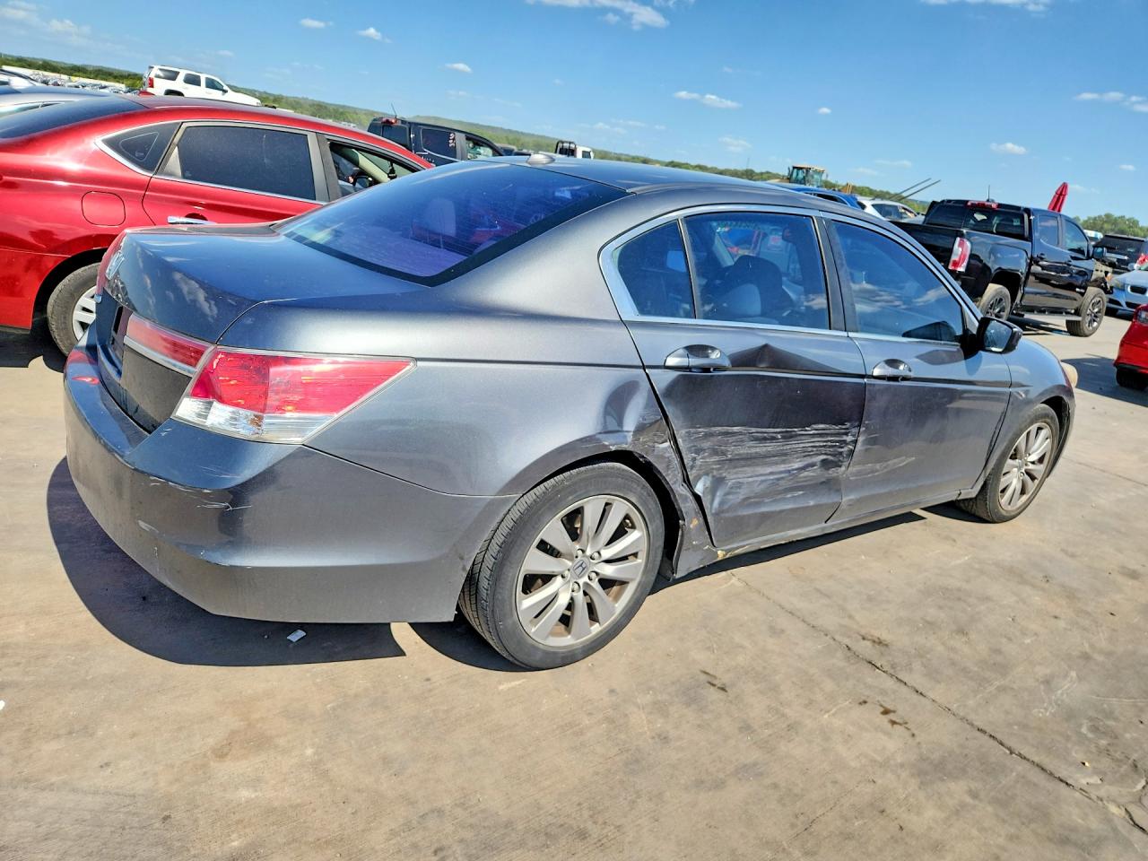 2012 Honda Accord Exl Gray vin: 1HGCP2F89CA052471