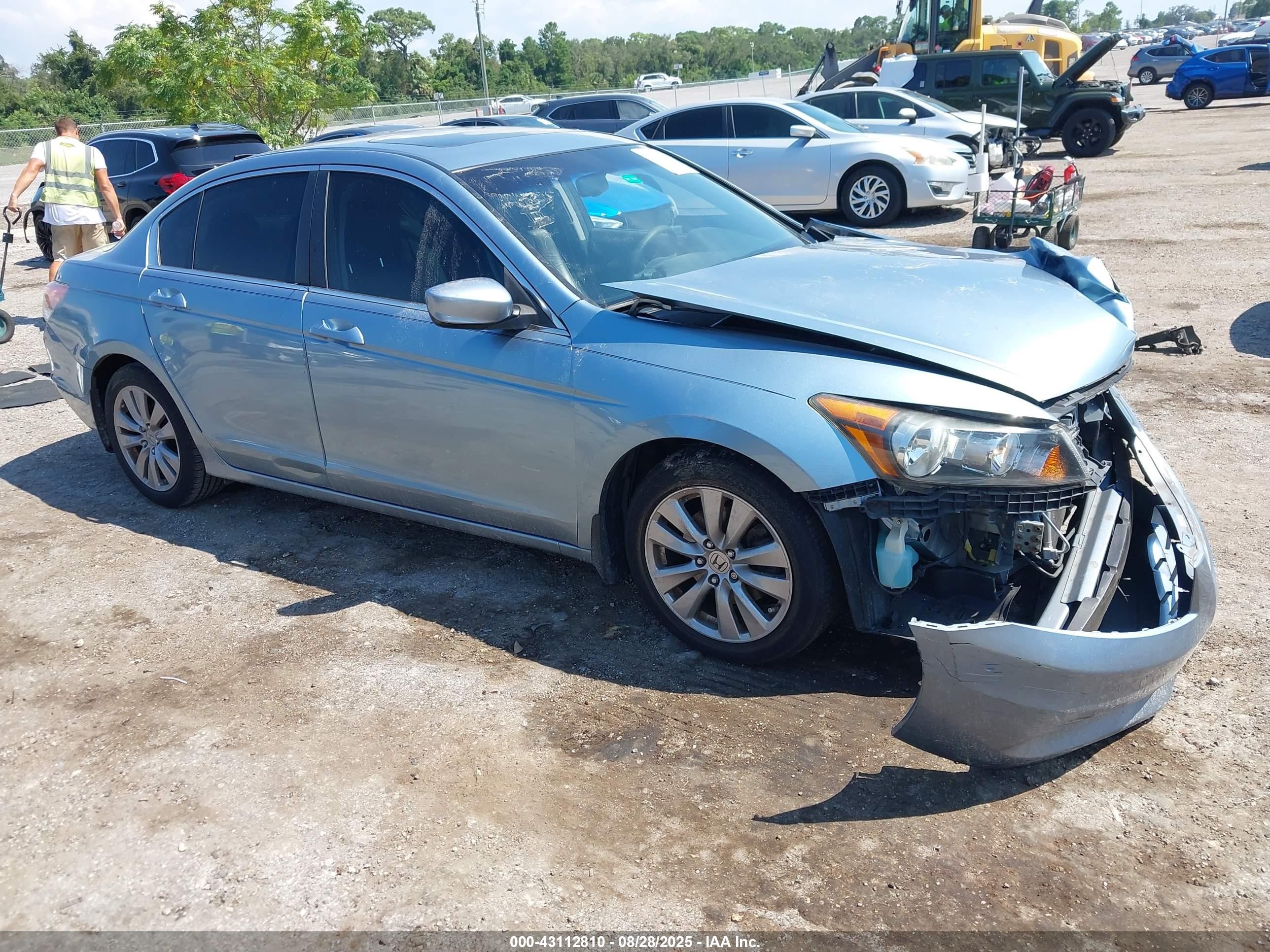2012 Honda Accord Sdn 2.4 Ex-l/ex-l Blue vin: 1HGCP2F89CA060943