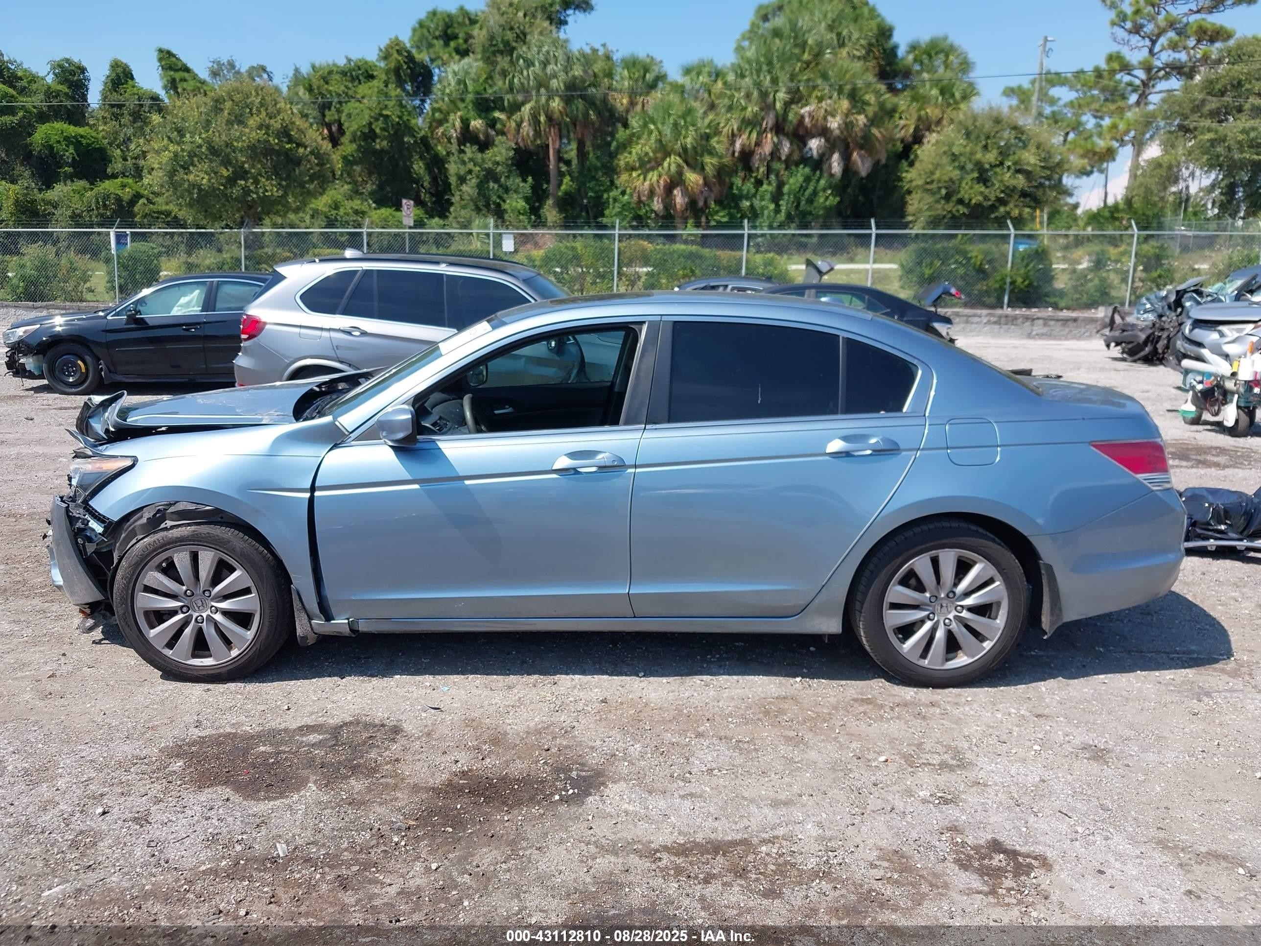 2012 Honda Accord Sdn 2.4 Ex-l/ex-l Blue vin: 1HGCP2F89CA060943