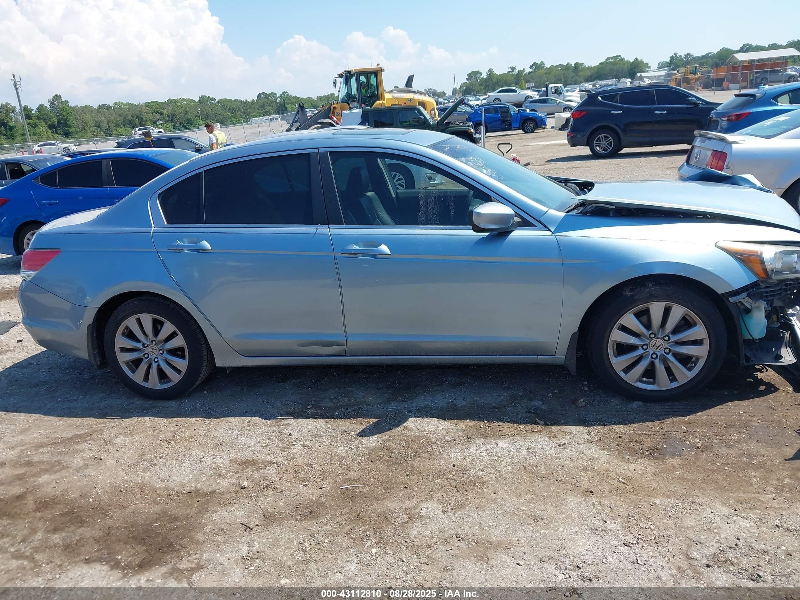 2012 Honda Accord Sdn 2.4 Ex-l/ex-l Blue vin: 1HGCP2F89CA060943