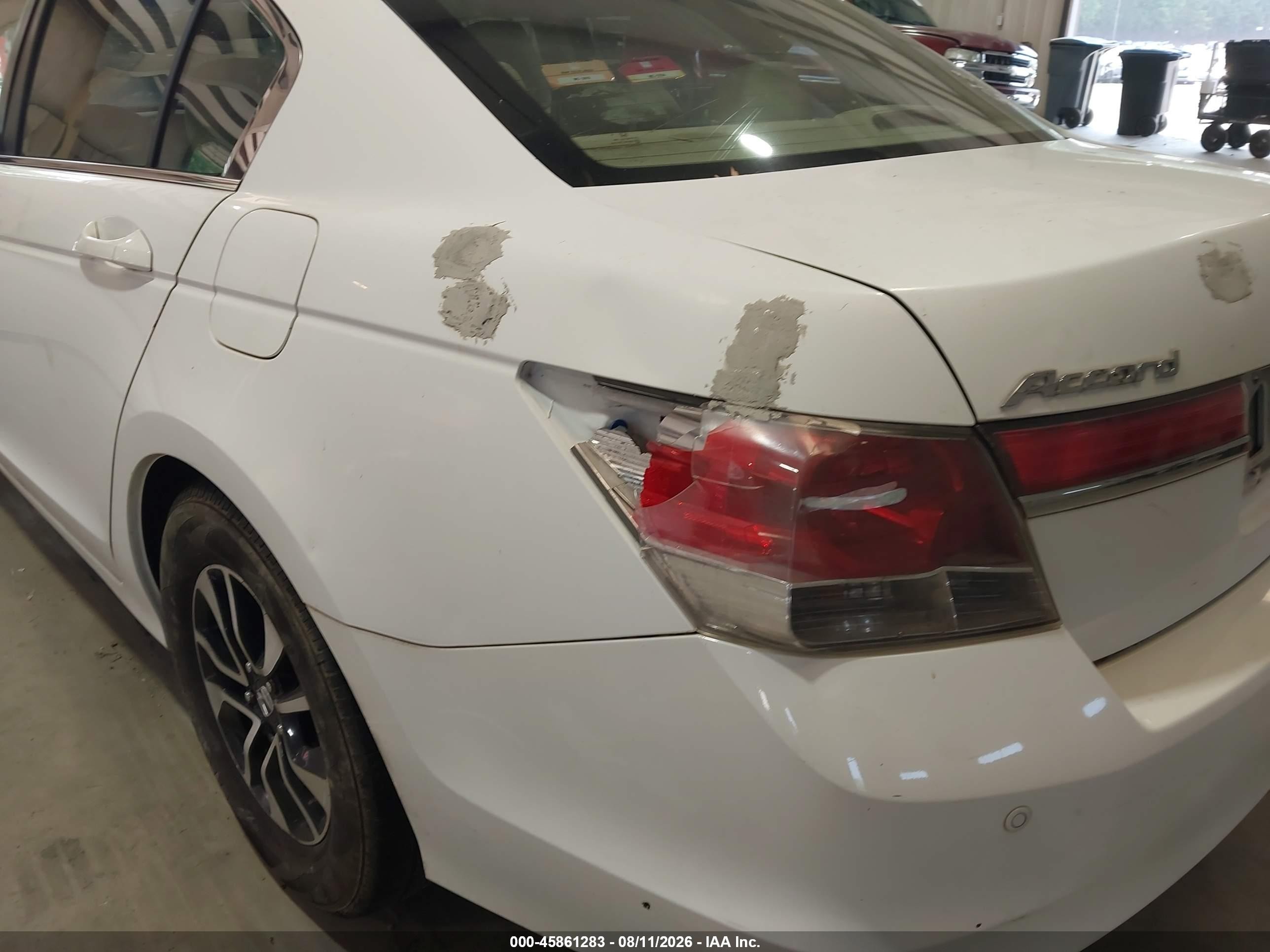 2012 Honda Accord 2.4 Ex-l White vin: 1HGCP2F89CA093599