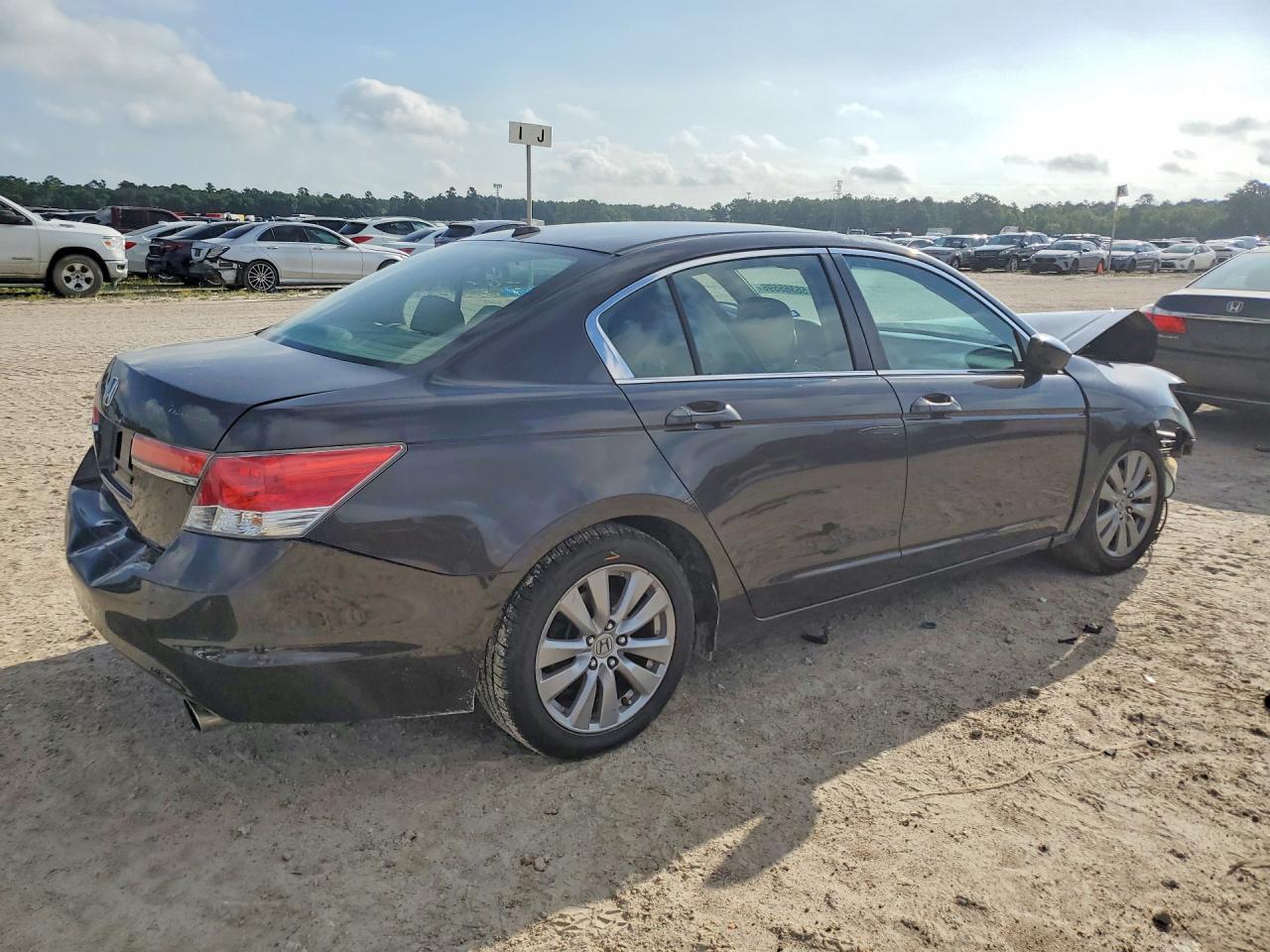 2012 Honda Accord Exl Brown vin: 1HGCP2F89CA119196
