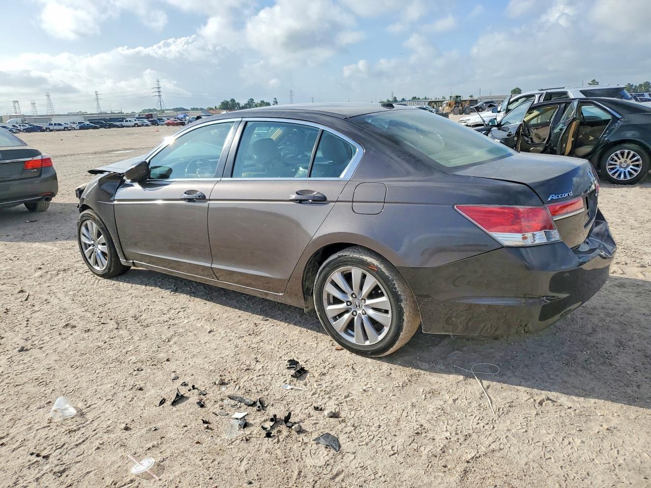 2012 Honda Accord Exl Brown vin: 1HGCP2F89CA119196