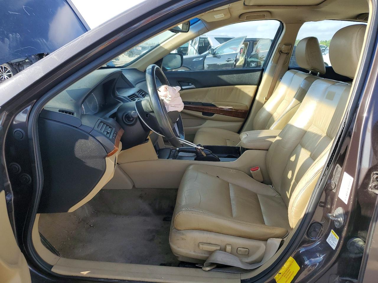 2012 Honda Accord Exl Brown vin: 1HGCP2F89CA119196