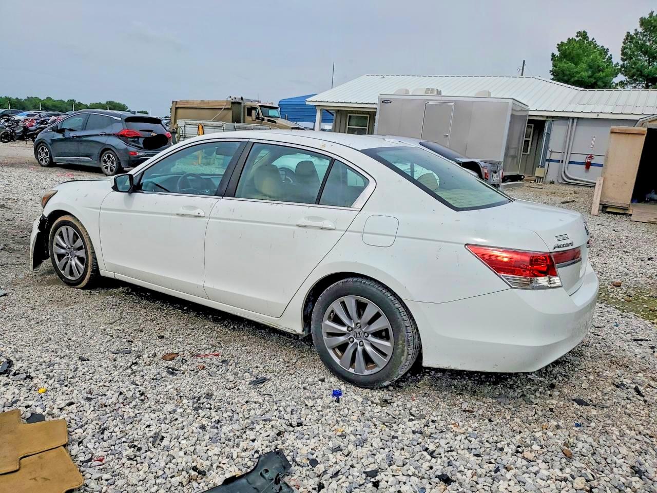 2012 Honda Accord Exl White vin: 1HGCP2F89CA141750