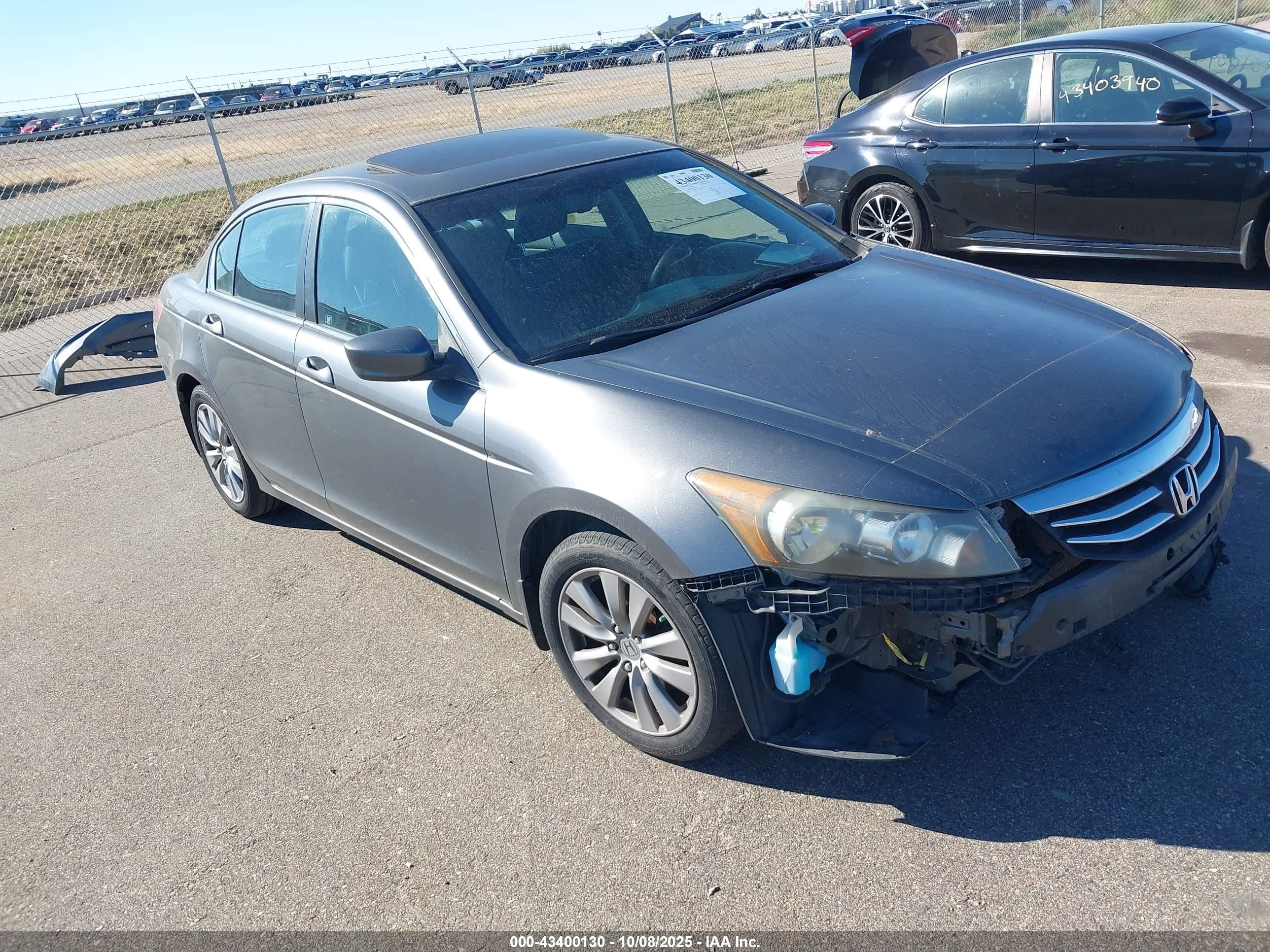2012 Honda Accord Sdn 2.4 Ex-l/ex-l Gray vin: 1HGCP2F89CA148441