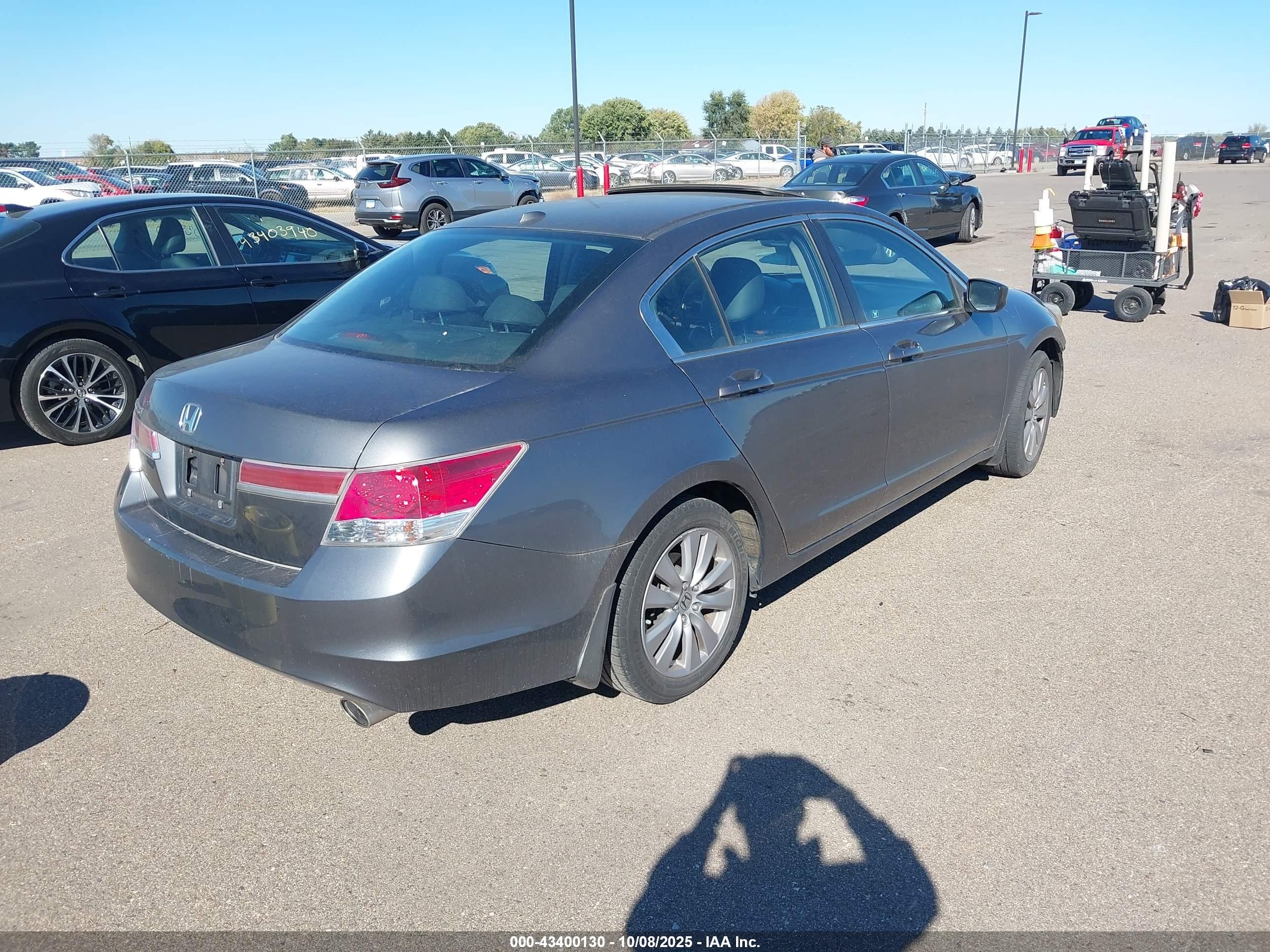 2012 Honda Accord Sdn 2.4 Ex-l/ex-l Gray vin: 1HGCP2F89CA148441