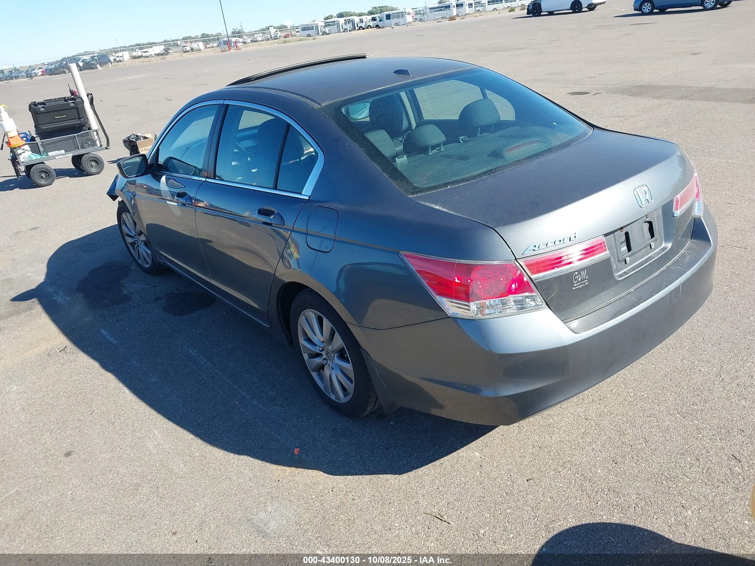 2012 Honda Accord Sdn 2.4 Ex-l/ex-l Gray vin: 1HGCP2F89CA148441