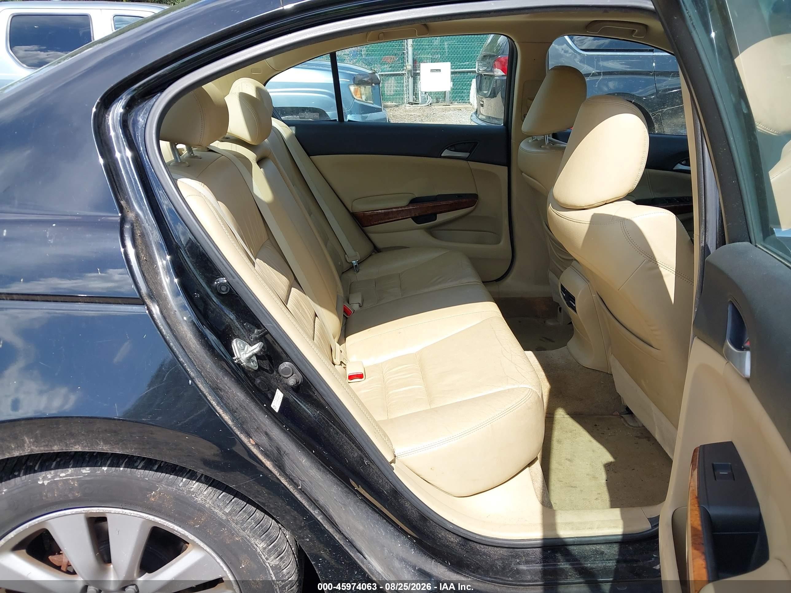 2012 Honda Accord 2.4 Ex-l Black vin: 1HGCP2F89CA198319