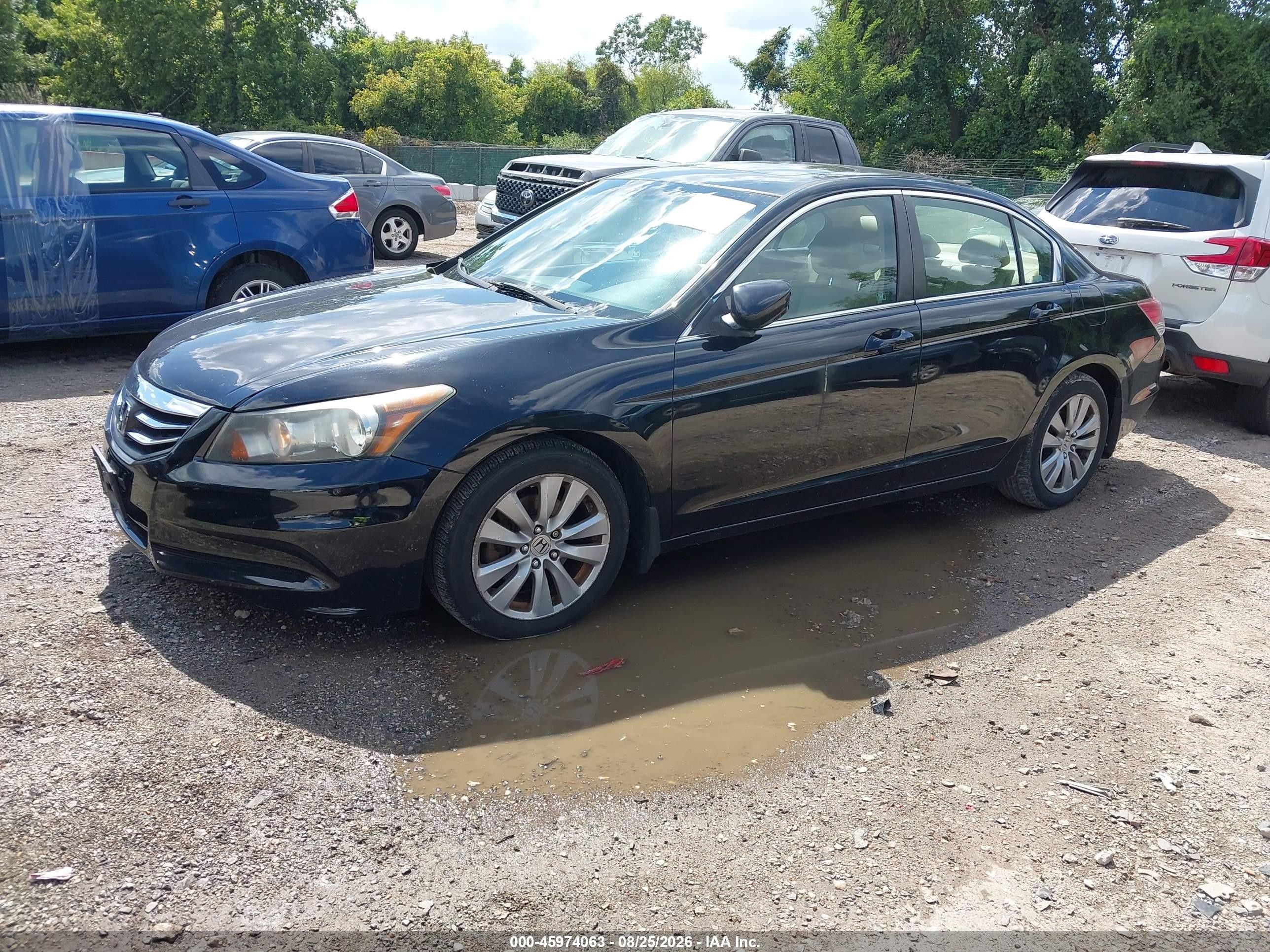 2012 Honda Accord 2.4 Ex-l Black vin: 1HGCP2F89CA198319