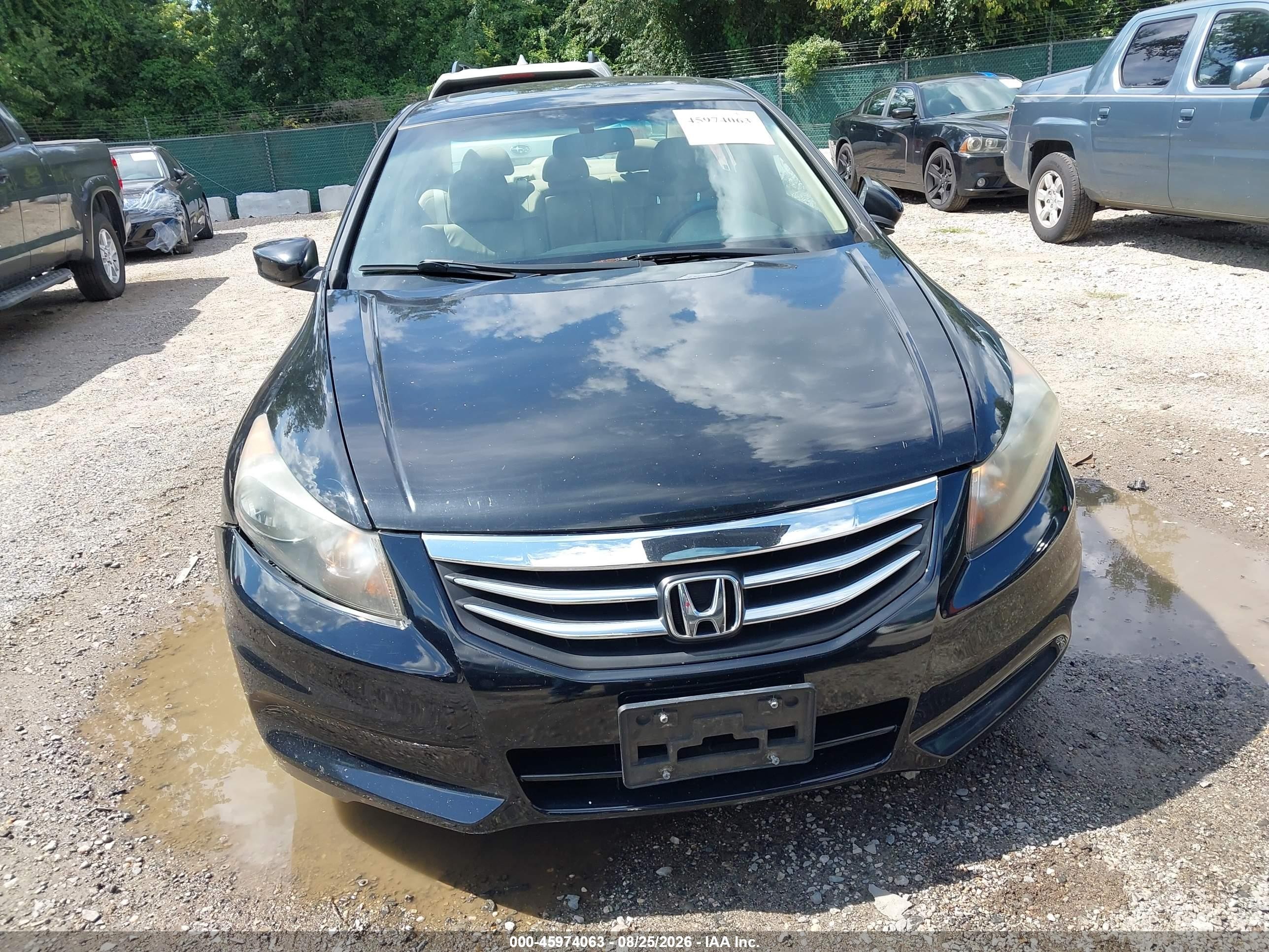 2012 Honda Accord 2.4 Ex-l Black vin: 1HGCP2F89CA198319