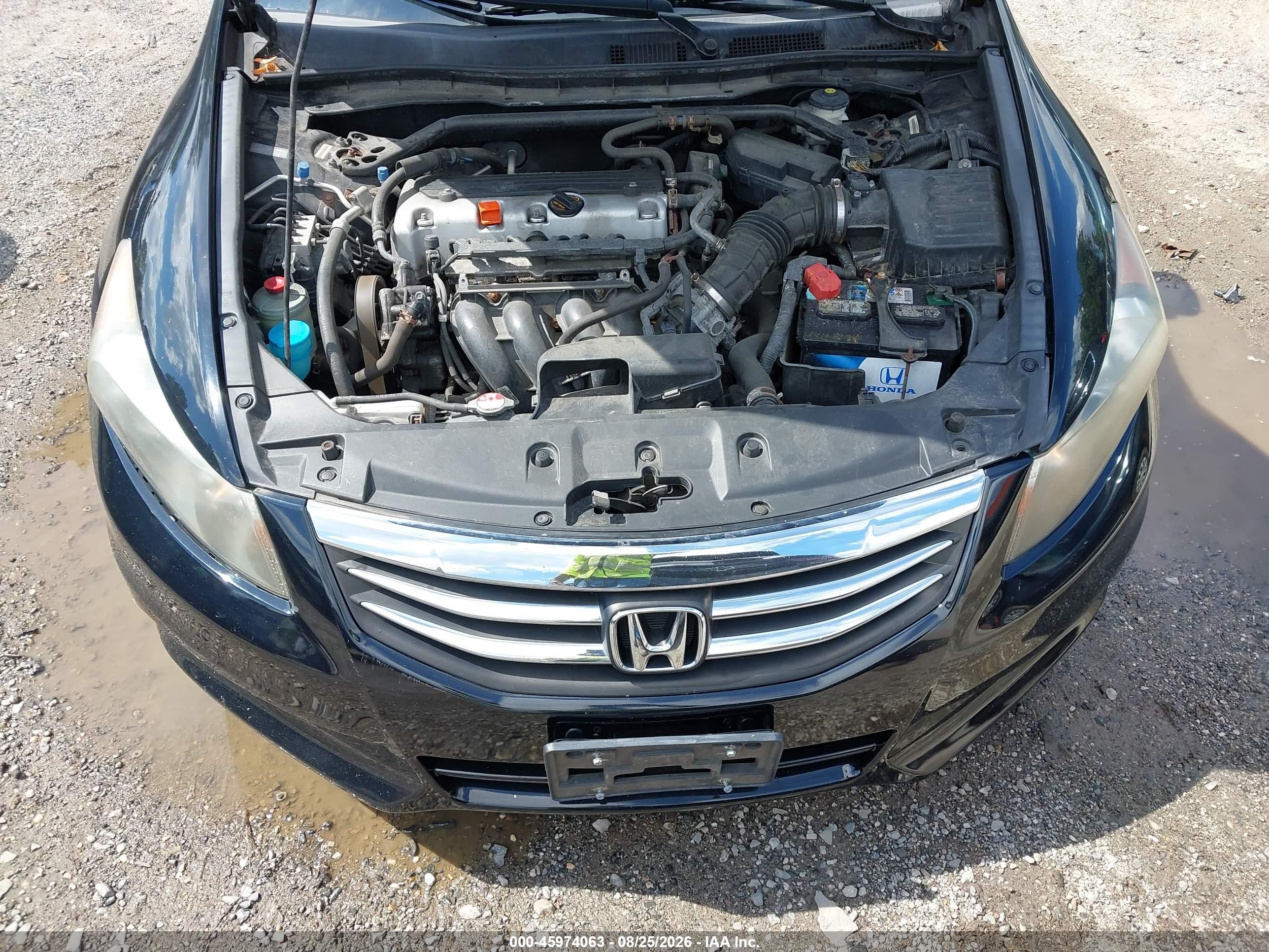 2012 Honda Accord 2.4 Ex-l Black vin: 1HGCP2F89CA198319