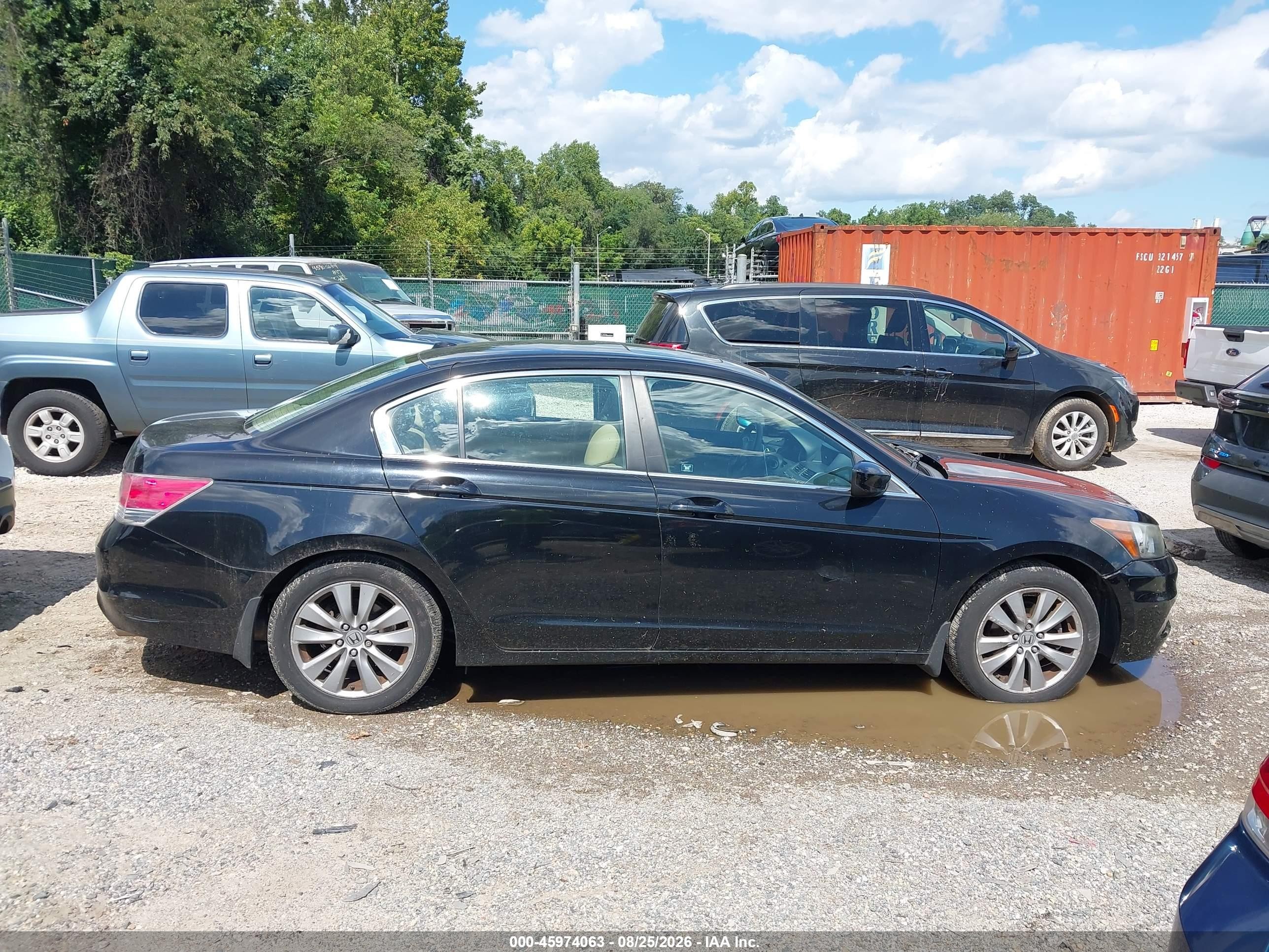 2012 Honda Accord 2.4 Ex-l Black vin: 1HGCP2F89CA198319