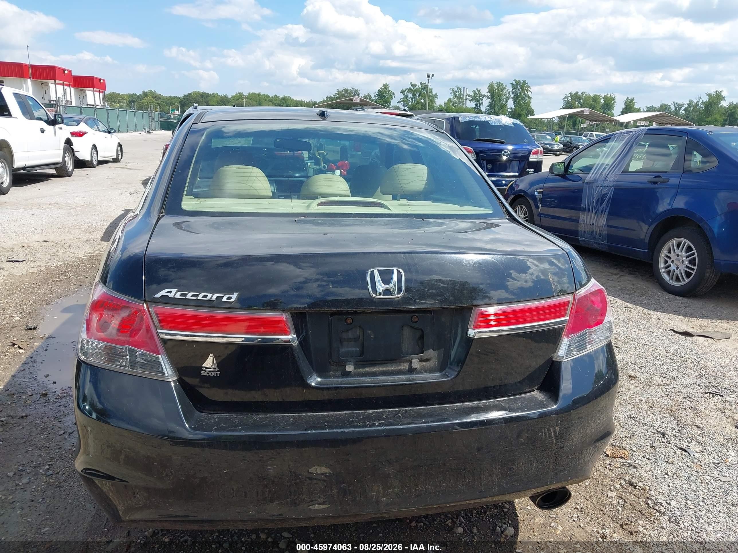 2012 Honda Accord 2.4 Ex-l Black vin: 1HGCP2F89CA198319