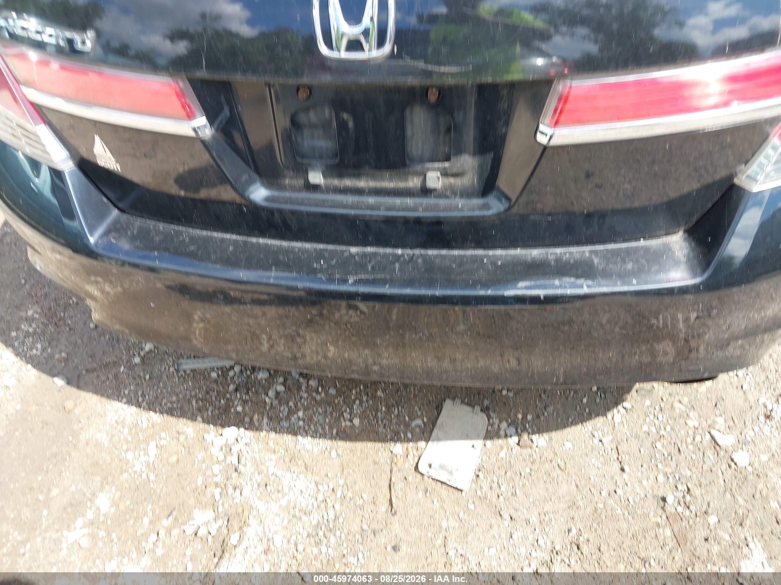 2012 Honda Accord 2.4 Ex-l Black vin: 1HGCP2F89CA198319