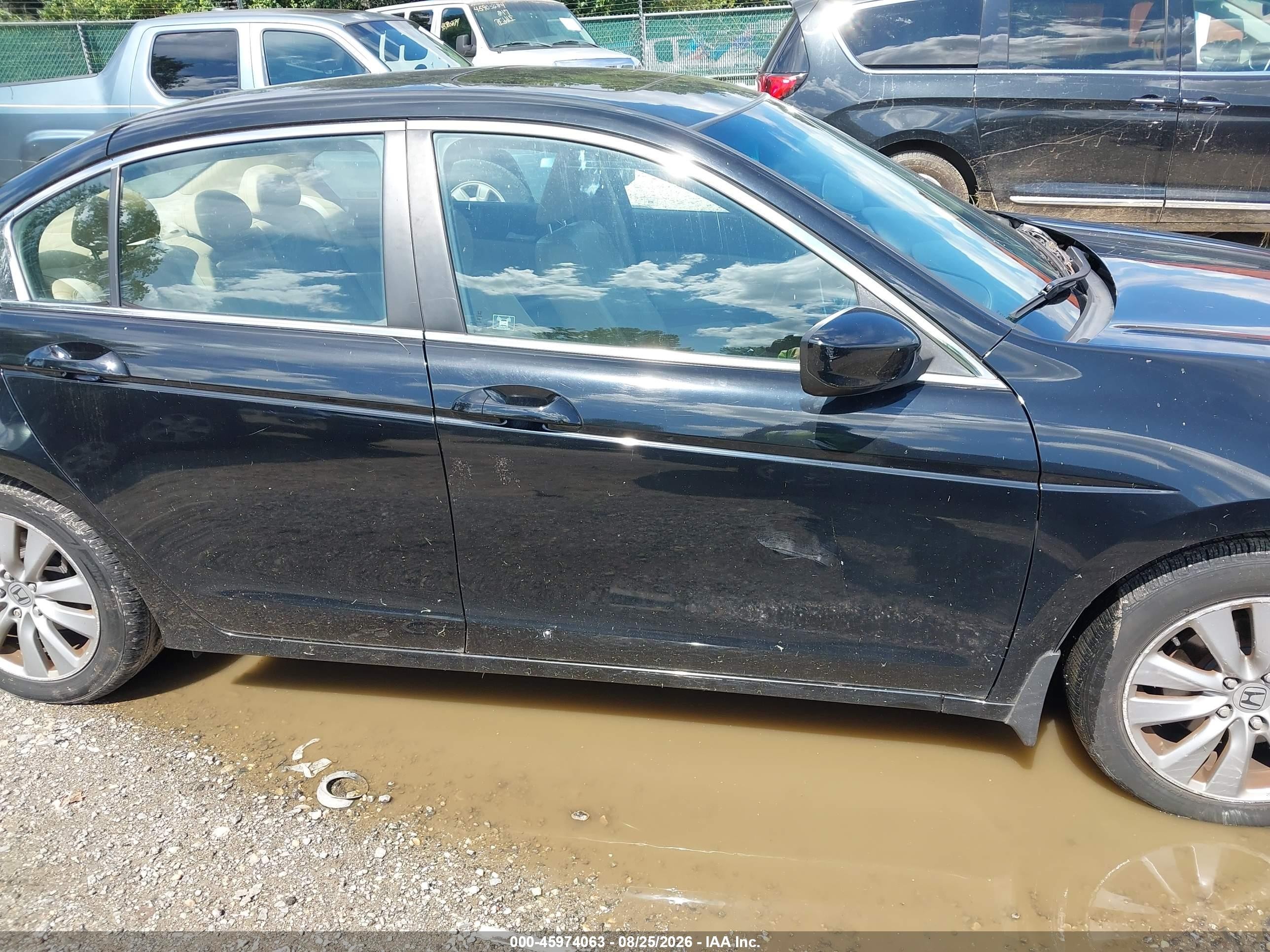 2012 Honda Accord 2.4 Ex-l Black vin: 1HGCP2F89CA198319