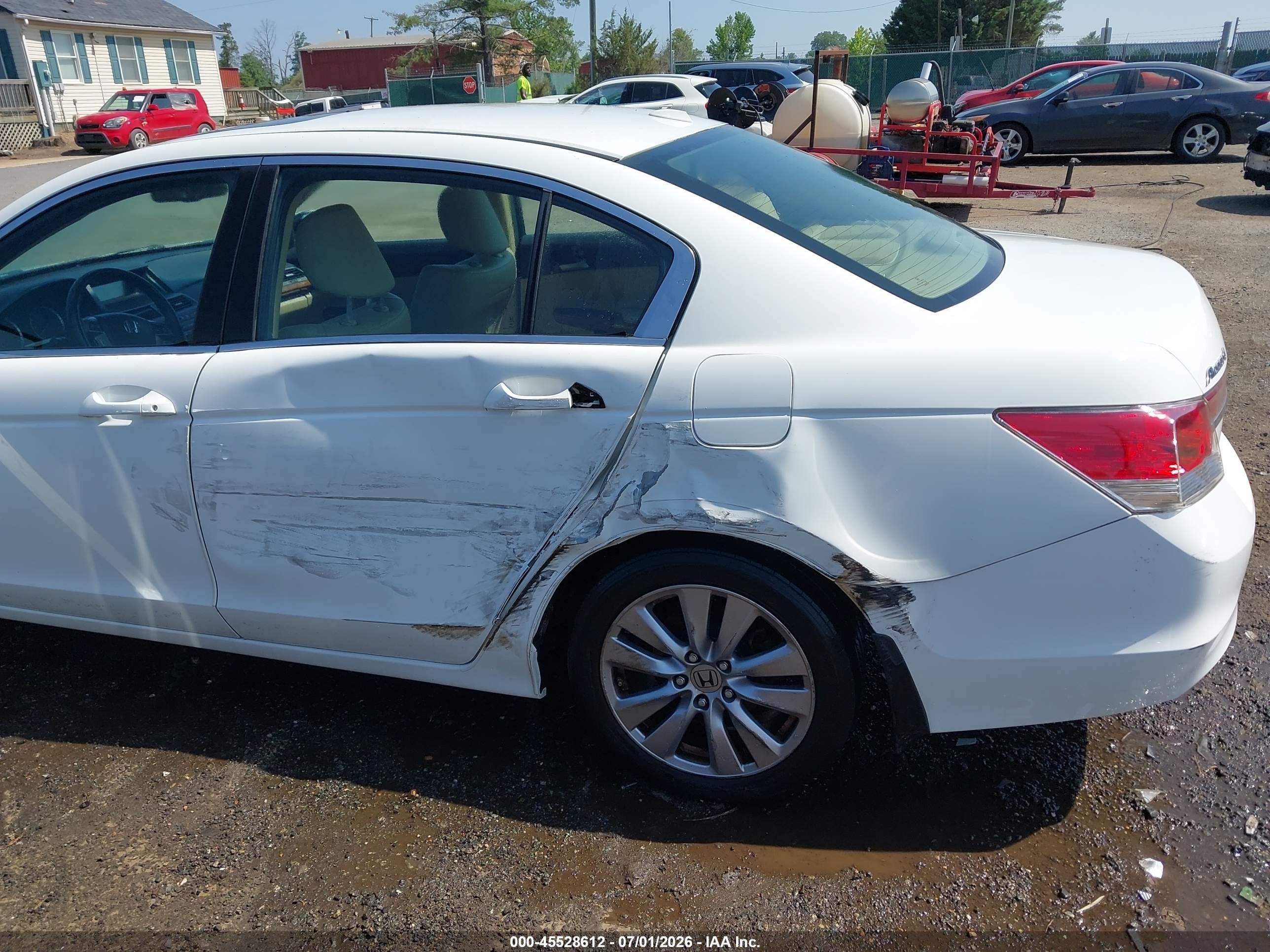 2012 Honda Accord 2.4 Ex-l Белый vin: 1HGCP2F89CA204085