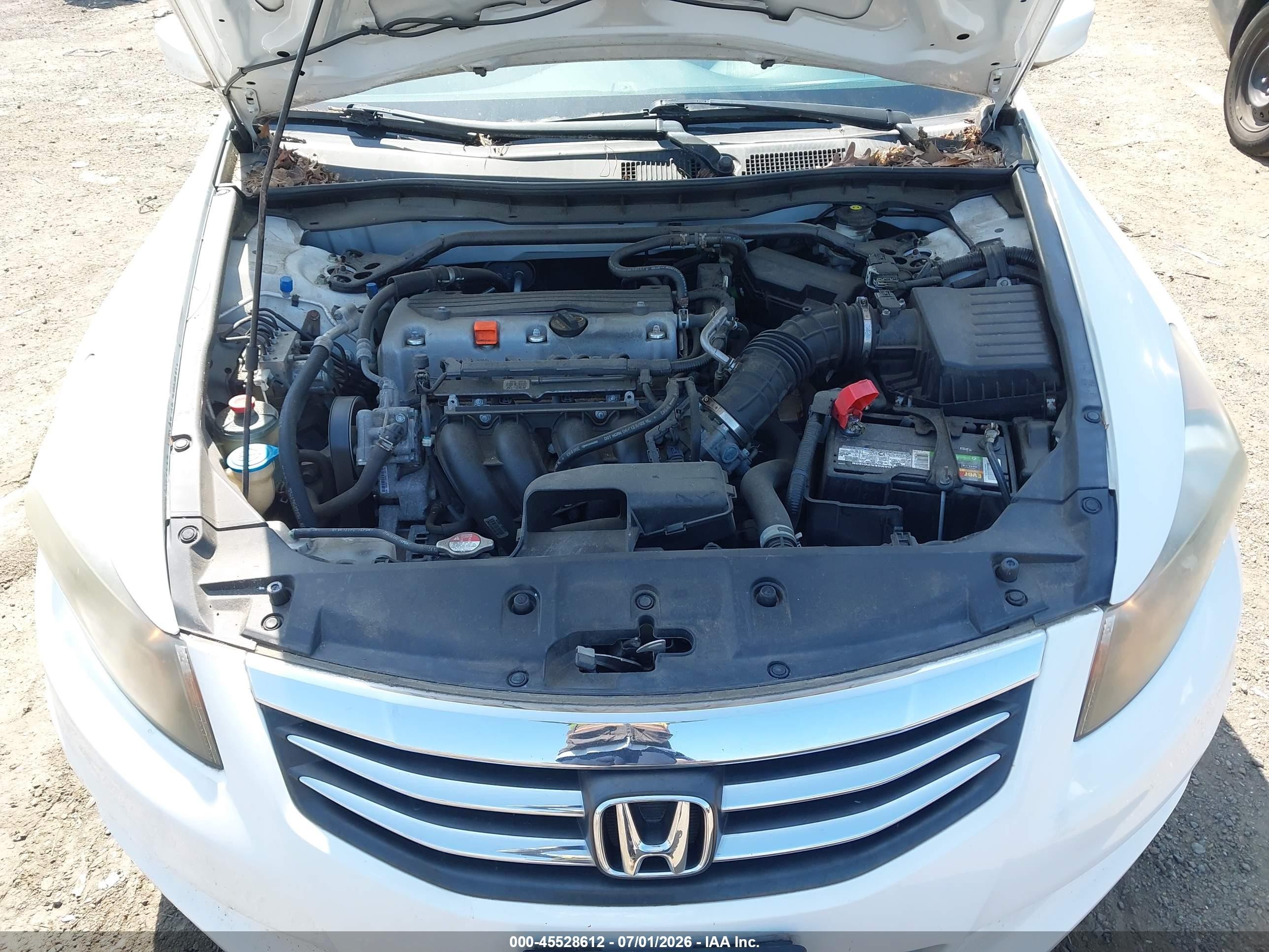 2012 Honda Accord 2.4 Ex-l Белый vin: 1HGCP2F89CA204085