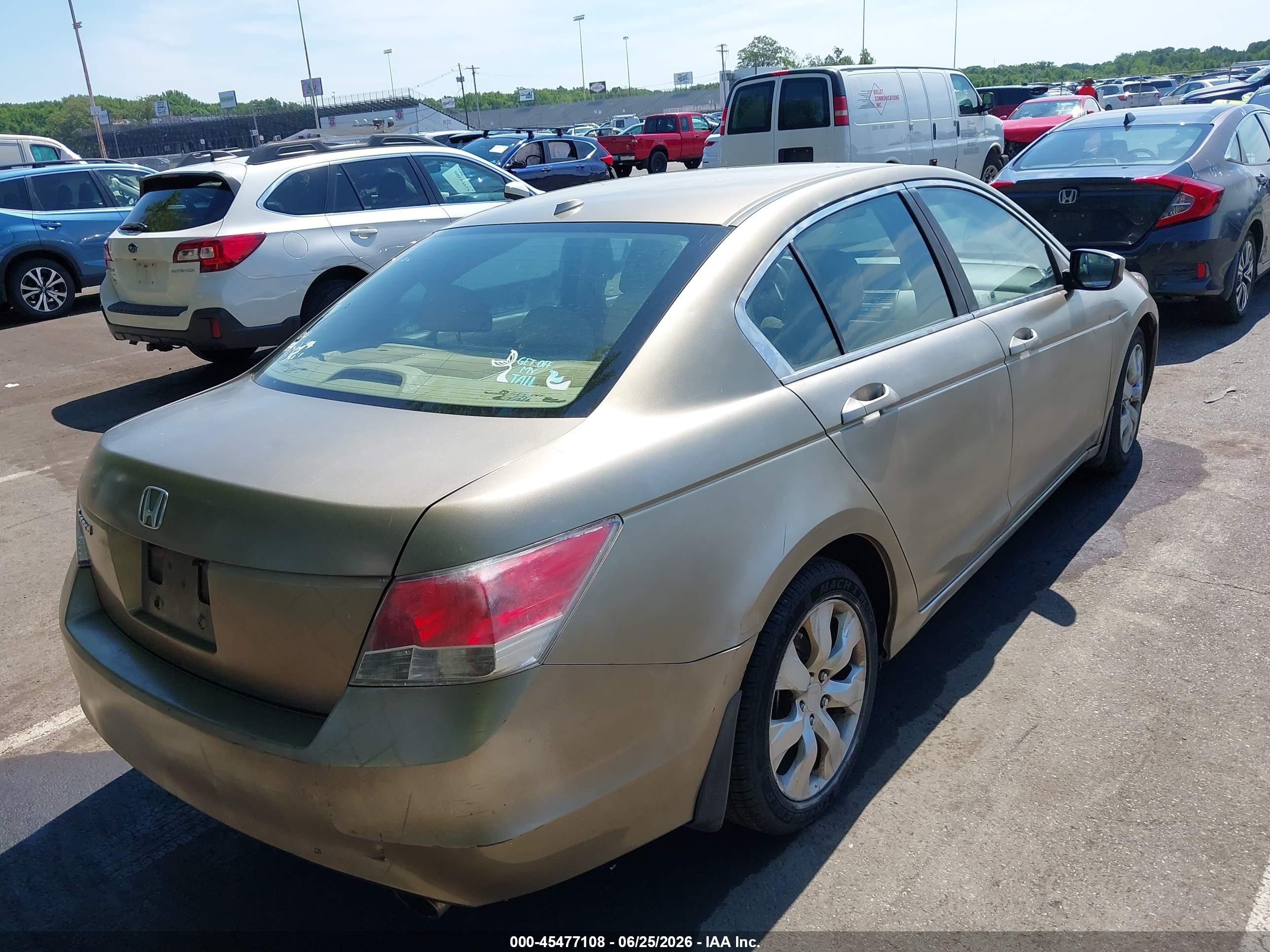 2010 Honda Accord 2.4 Ex-l Бежевый vin: 1HGCP2F8XAA010209