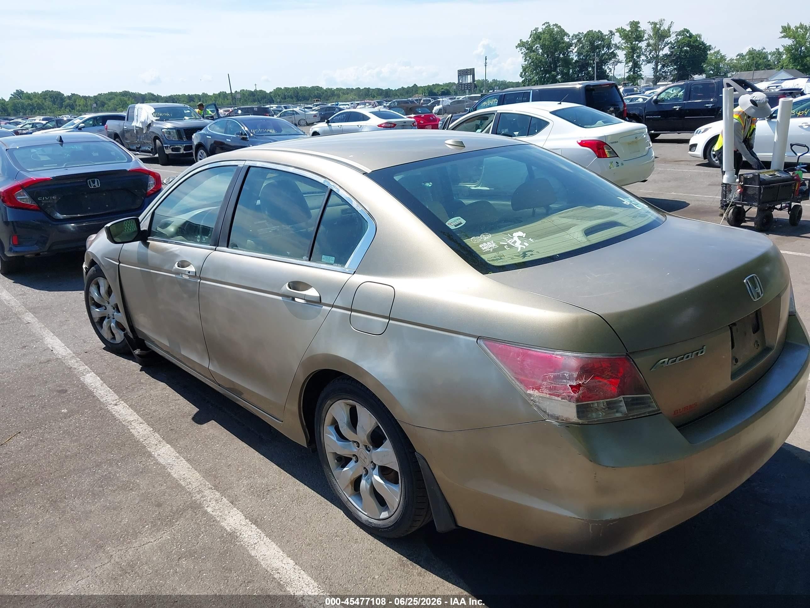 2010 Honda Accord 2.4 Ex-l Бежевый vin: 1HGCP2F8XAA010209