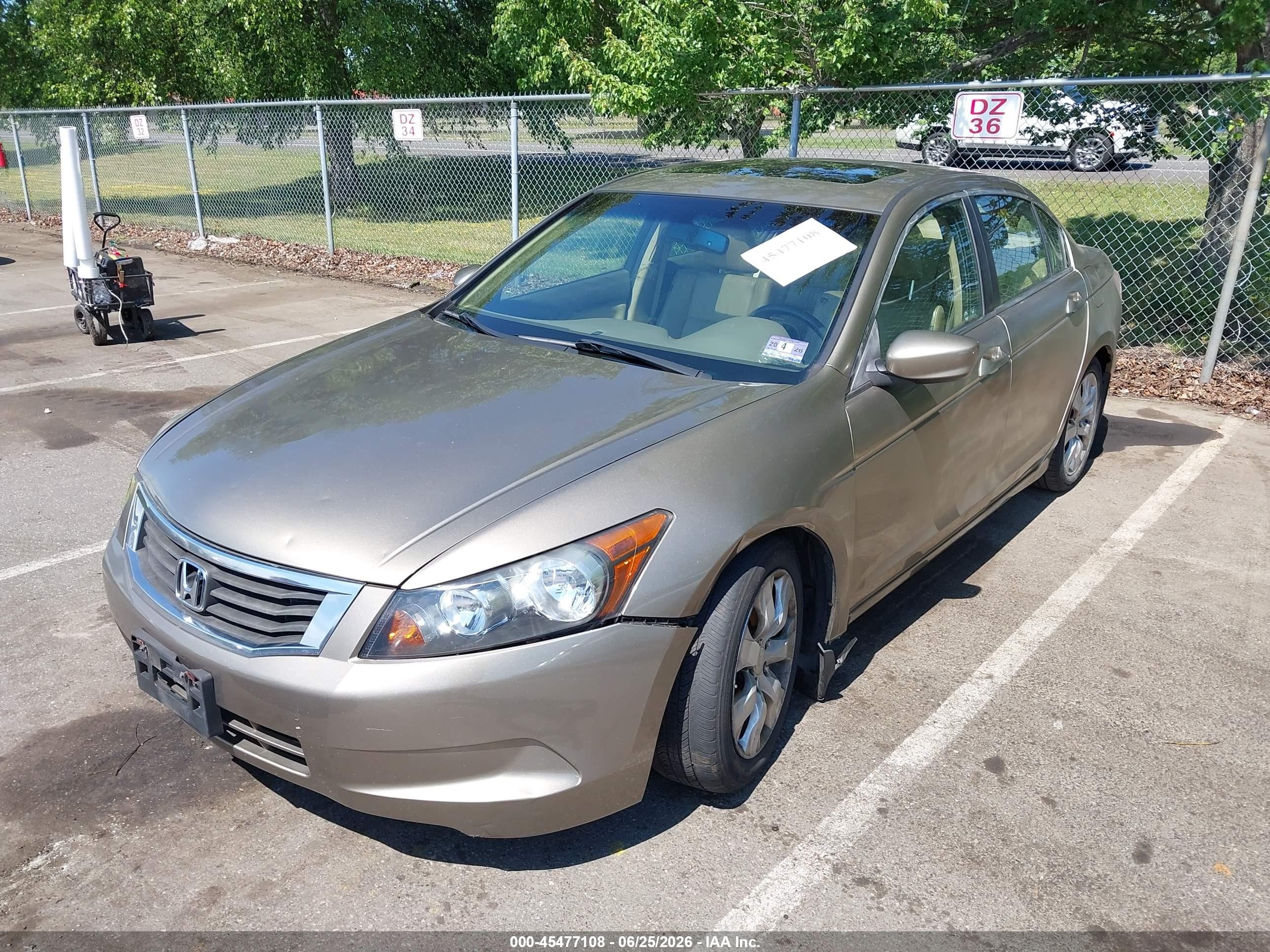 2010 Honda Accord 2.4 Ex-l Бежевый vin: 1HGCP2F8XAA010209