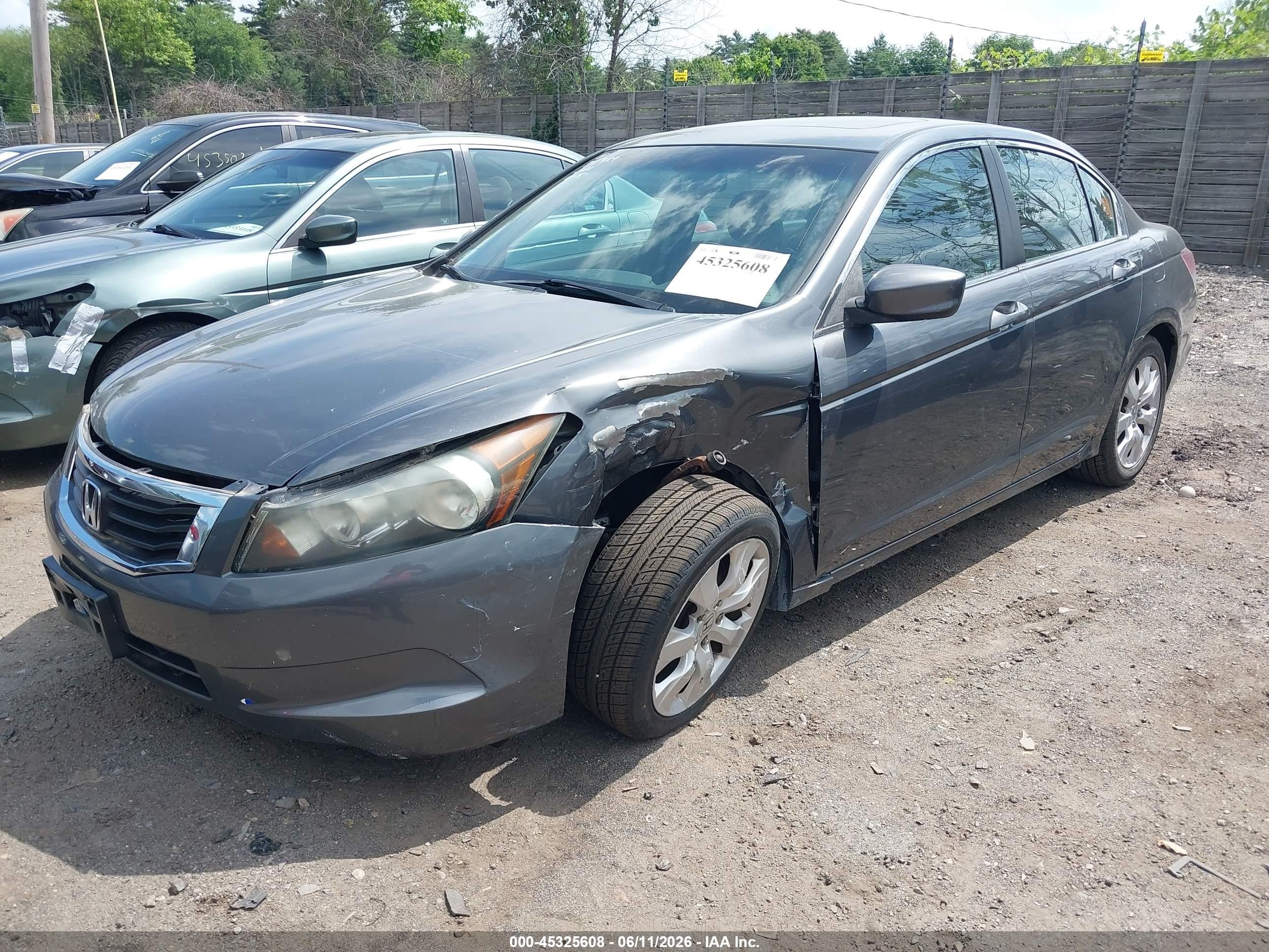2010 Honda Accord 2.4 Ex-l Серый vin: 1HGCP2F8XAA036311