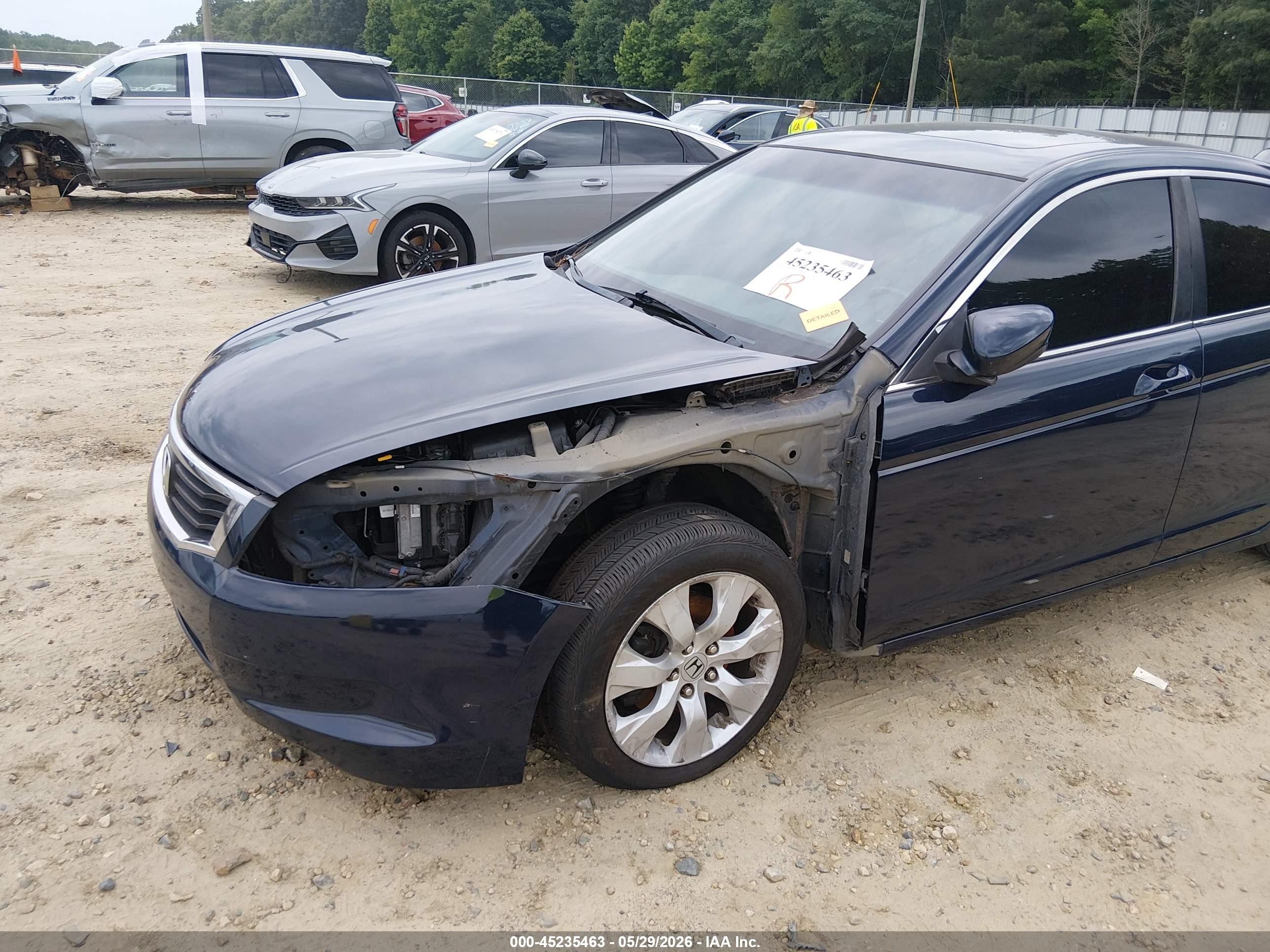 2010 Honda Accord 2.4 Ex-l Blue vin: 1HGCP2F8XAA081152