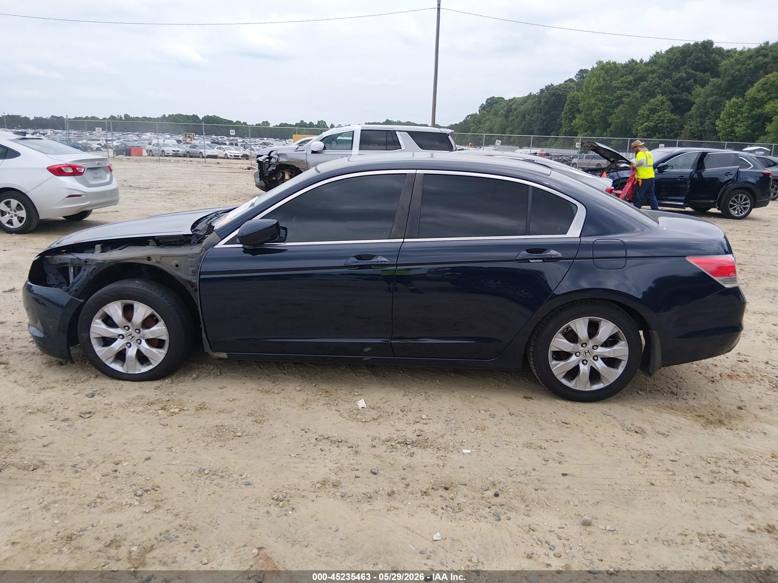 2010 Honda Accord 2.4 Ex-l Blue vin: 1HGCP2F8XAA081152
