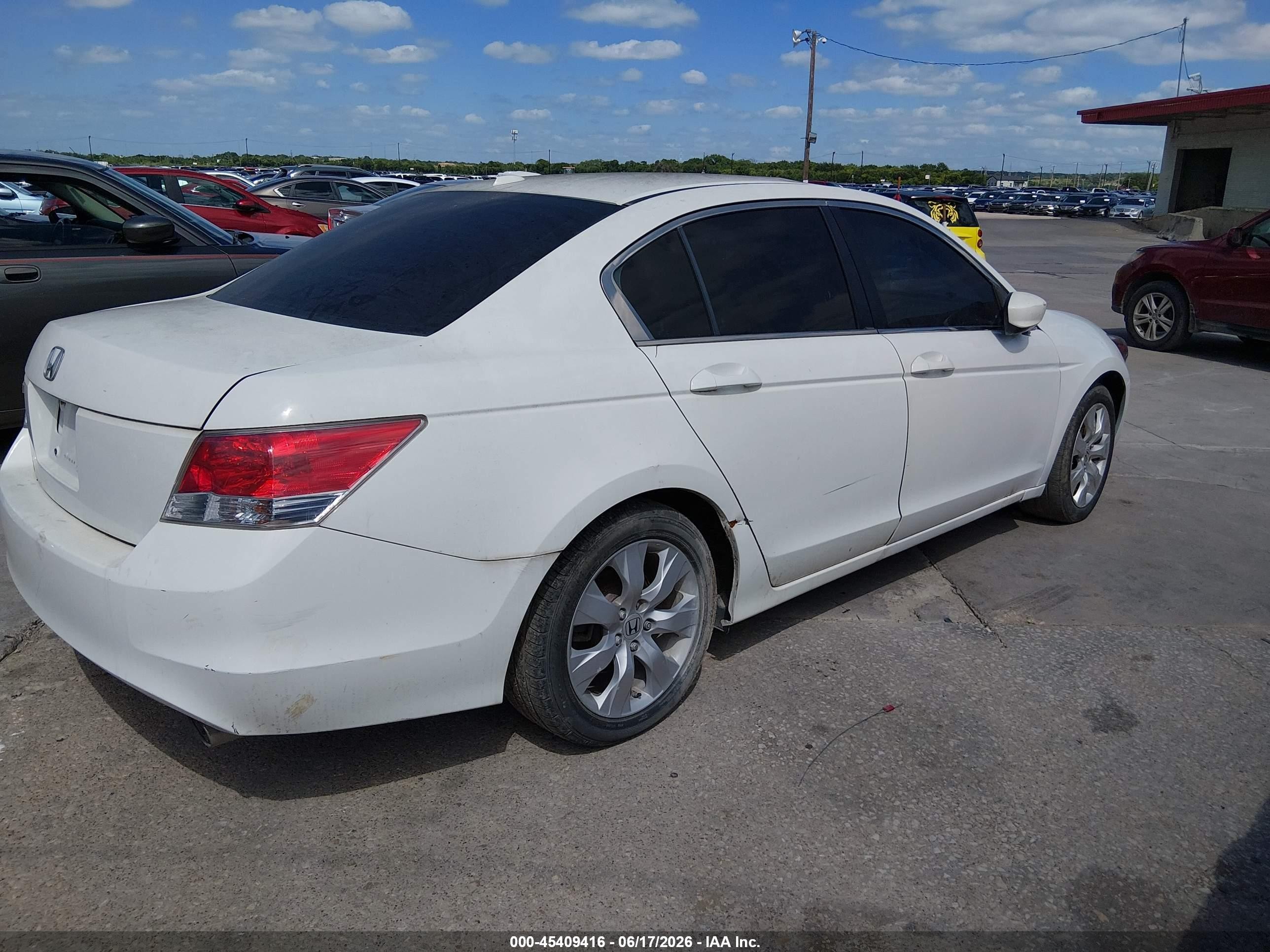2010 Honda Accord 2.4 Ex-l White vin: 1HGCP2F8XAA114148