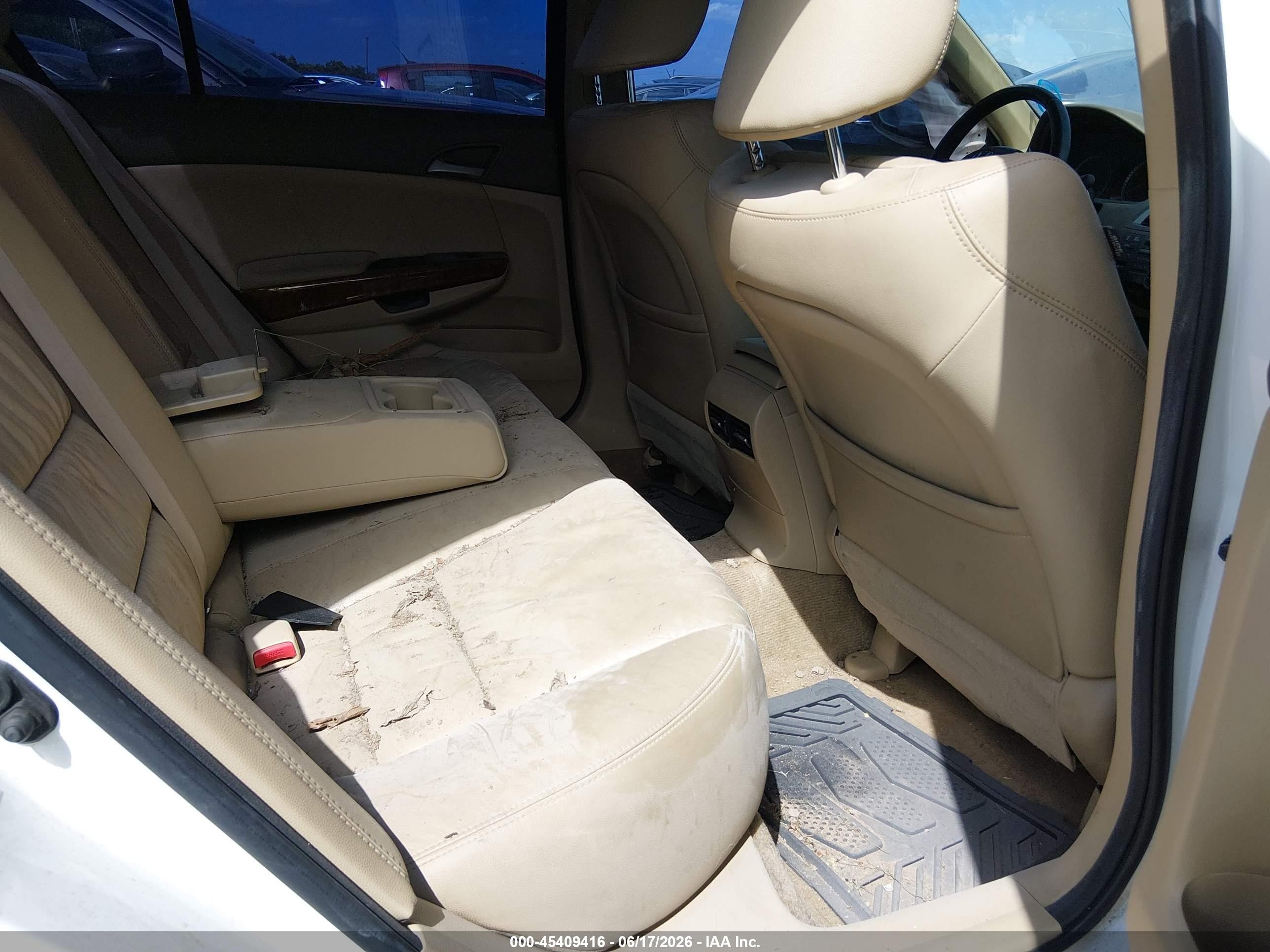 2010 Honda Accord 2.4 Ex-l White vin: 1HGCP2F8XAA114148